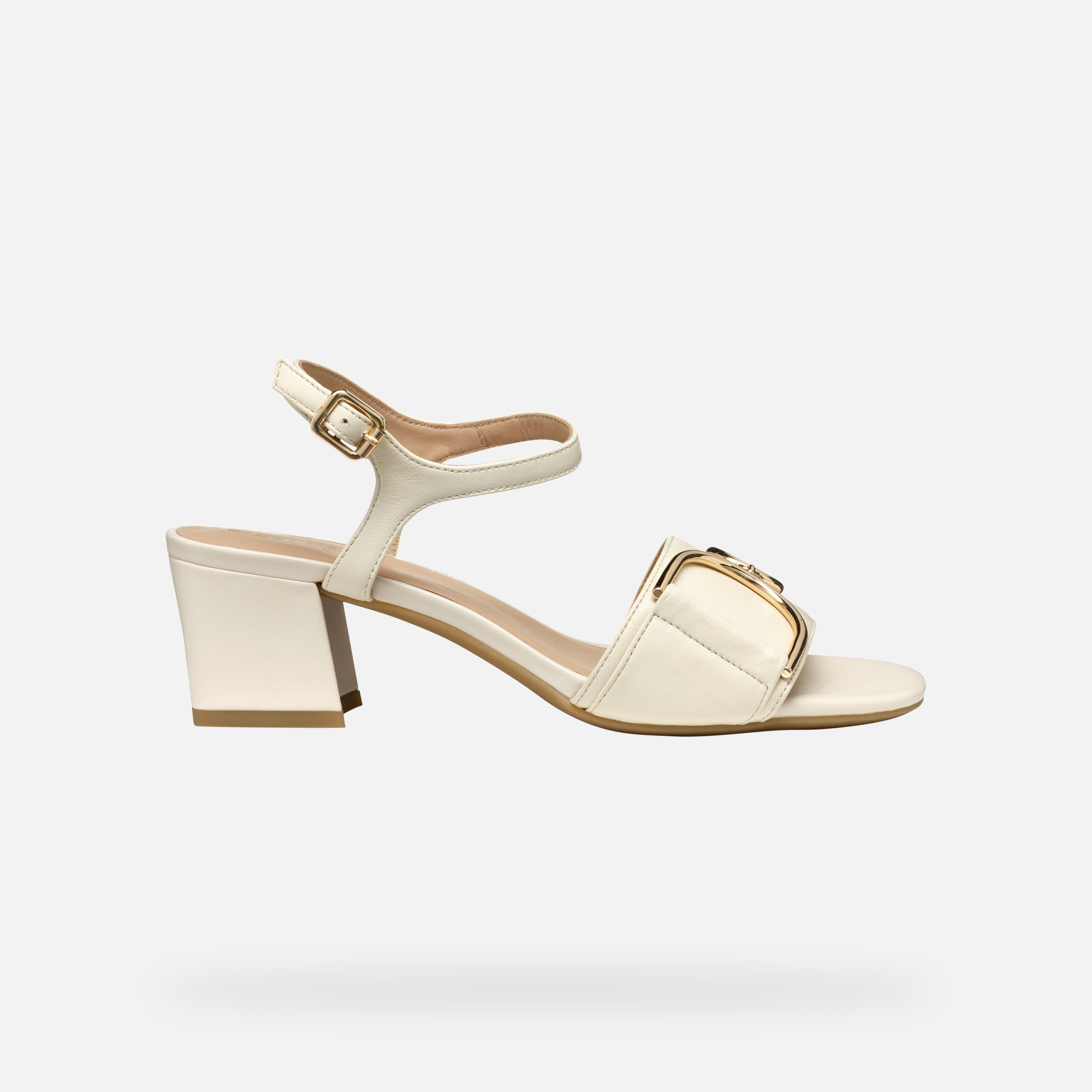 Cream women&#039;s sandals Geox Neeraklia 50 - Women&#039;s