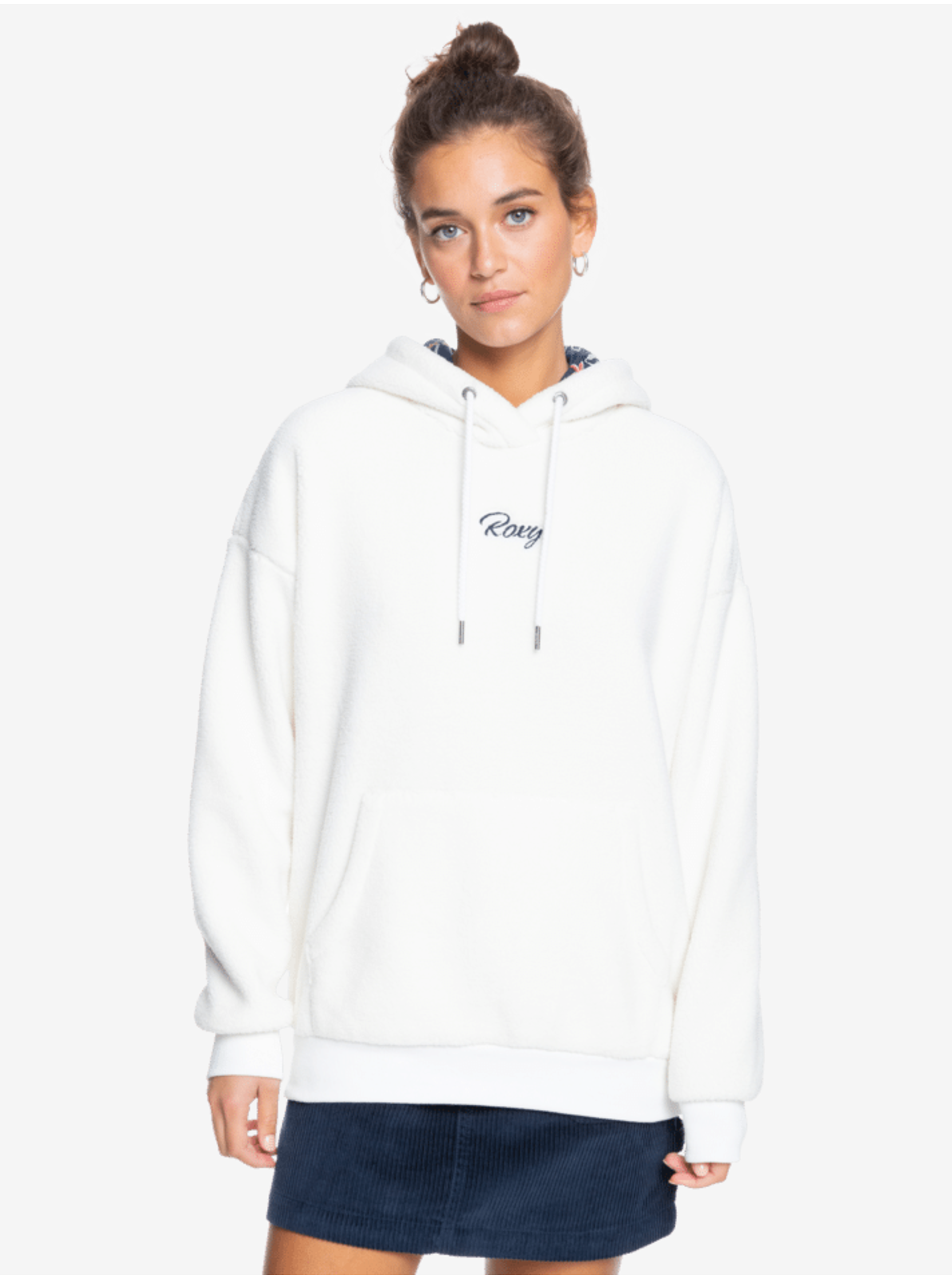 White Women's Hoodie Roxy Call me - Women
