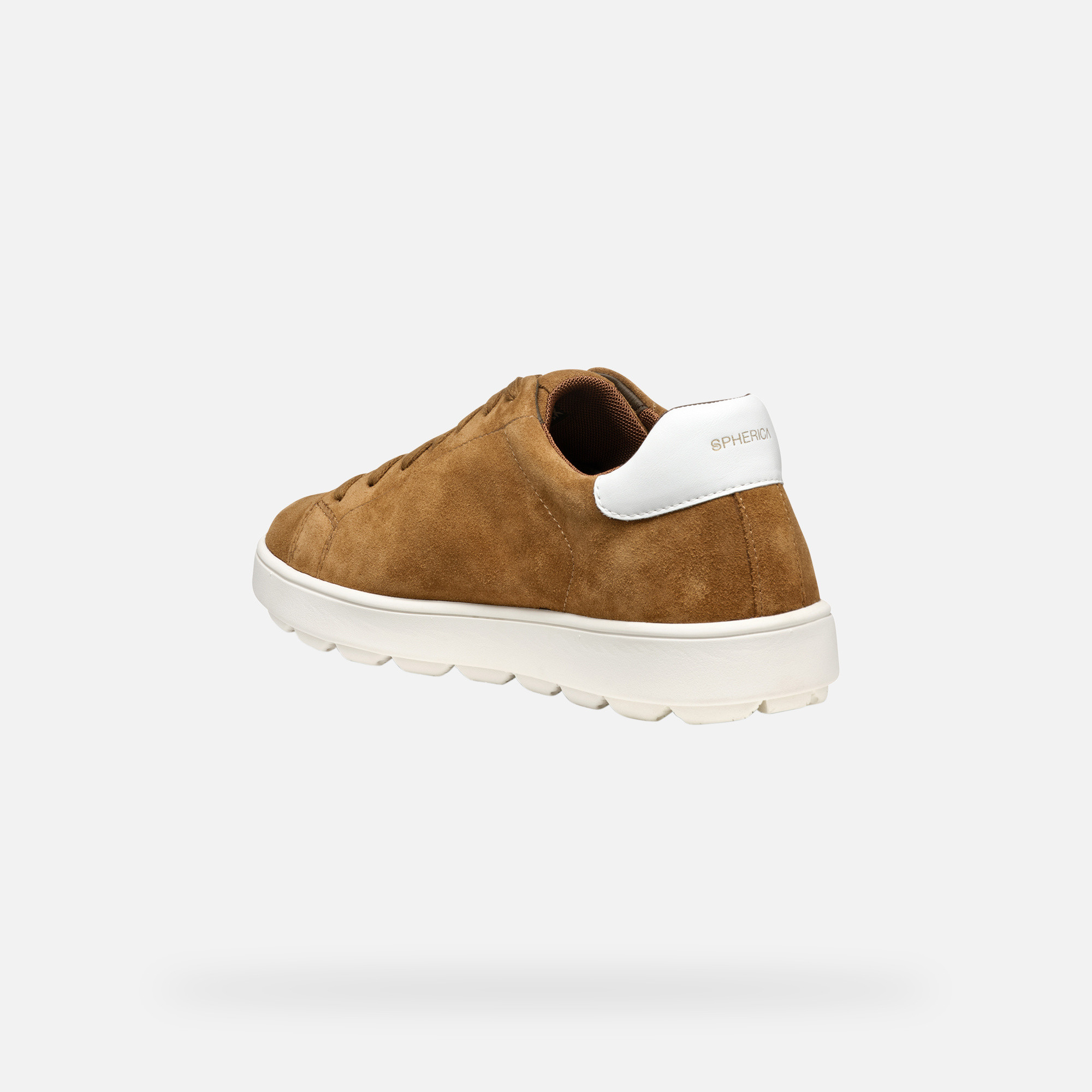 Light brown men's sneakers Geox Spherica ECUB-1 - Men