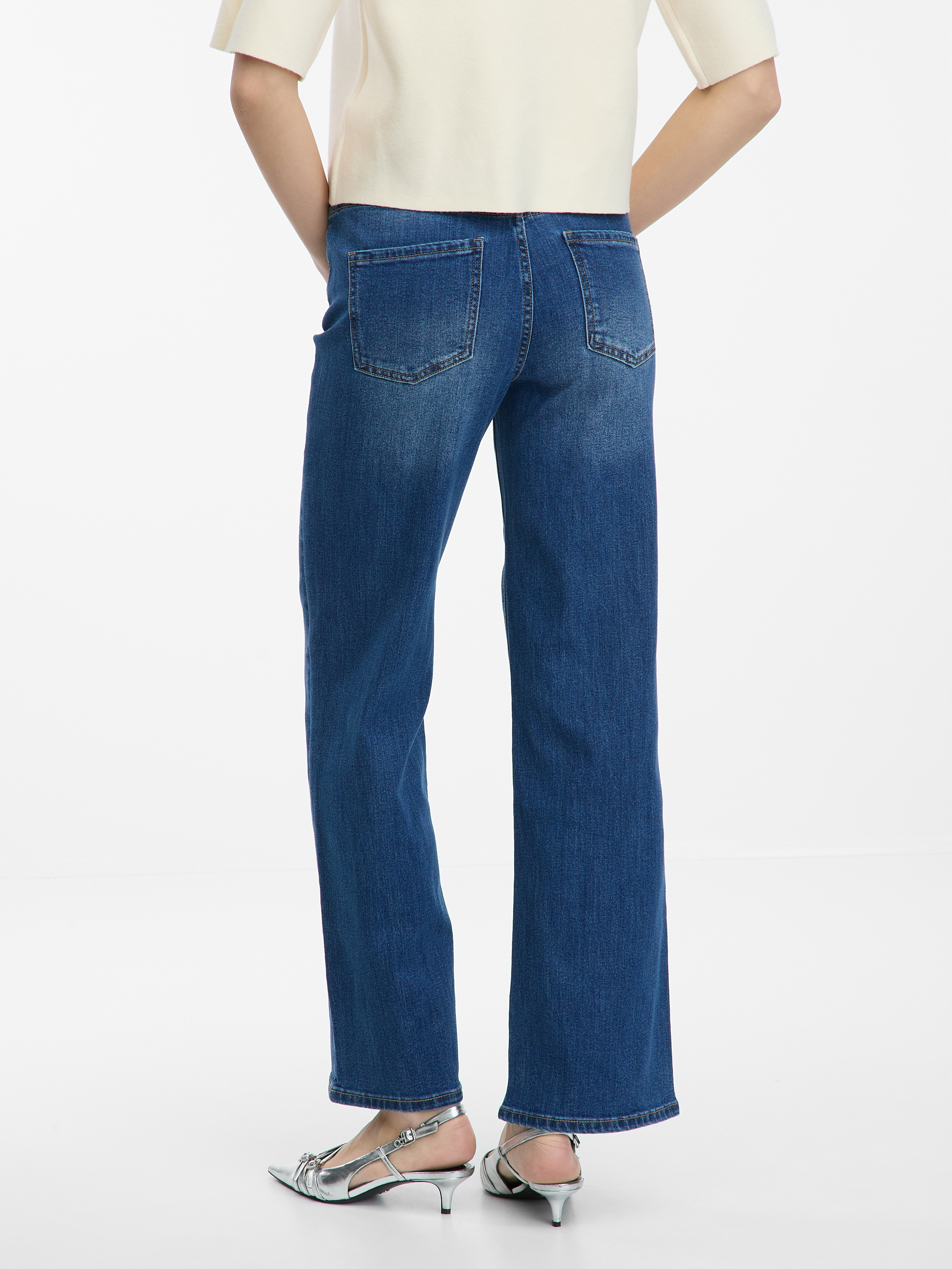 Blue women&#039;s wide leg jeans ORSAY - Women