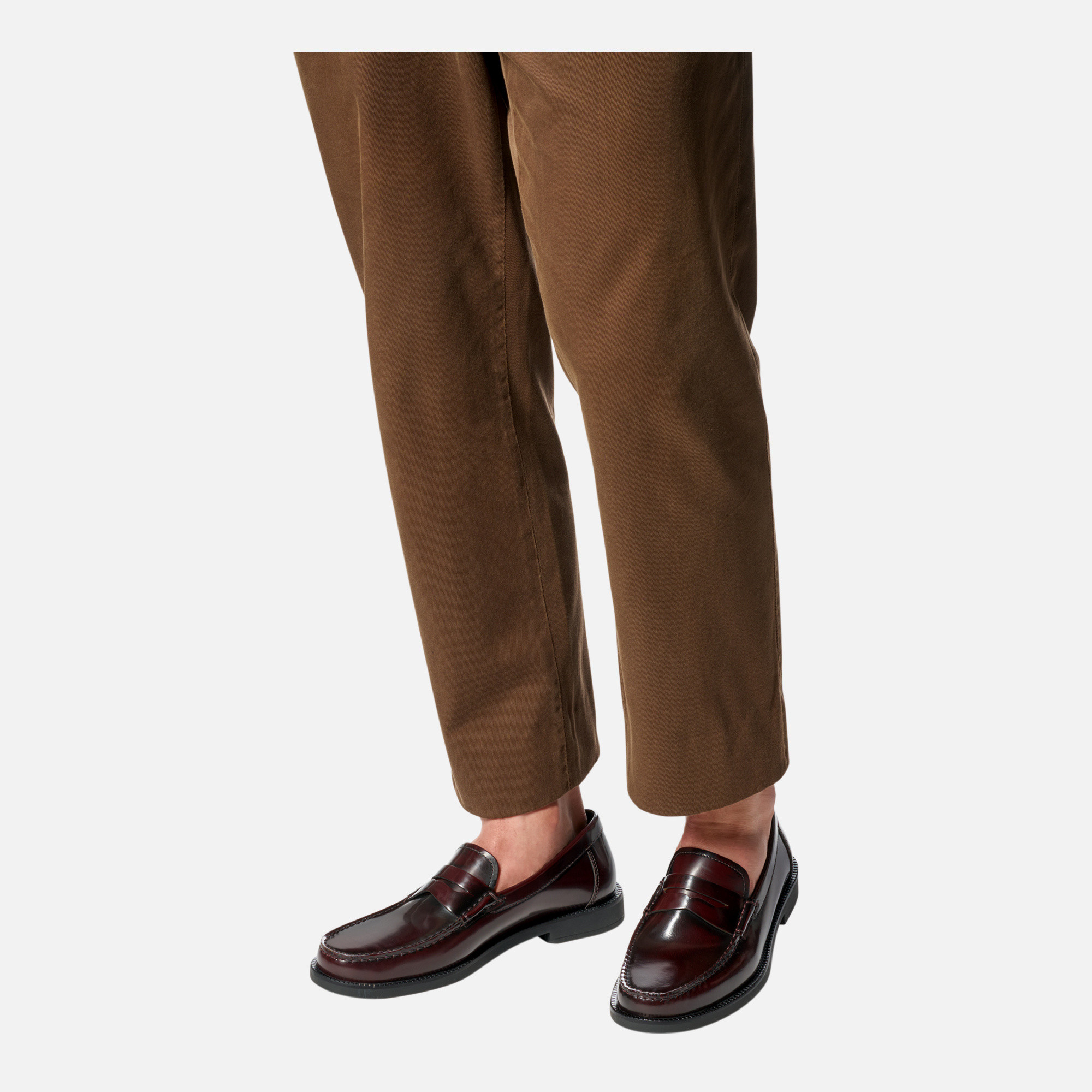 Dark brown men&#039;s loafers Geox Recanati - Men&#039;s