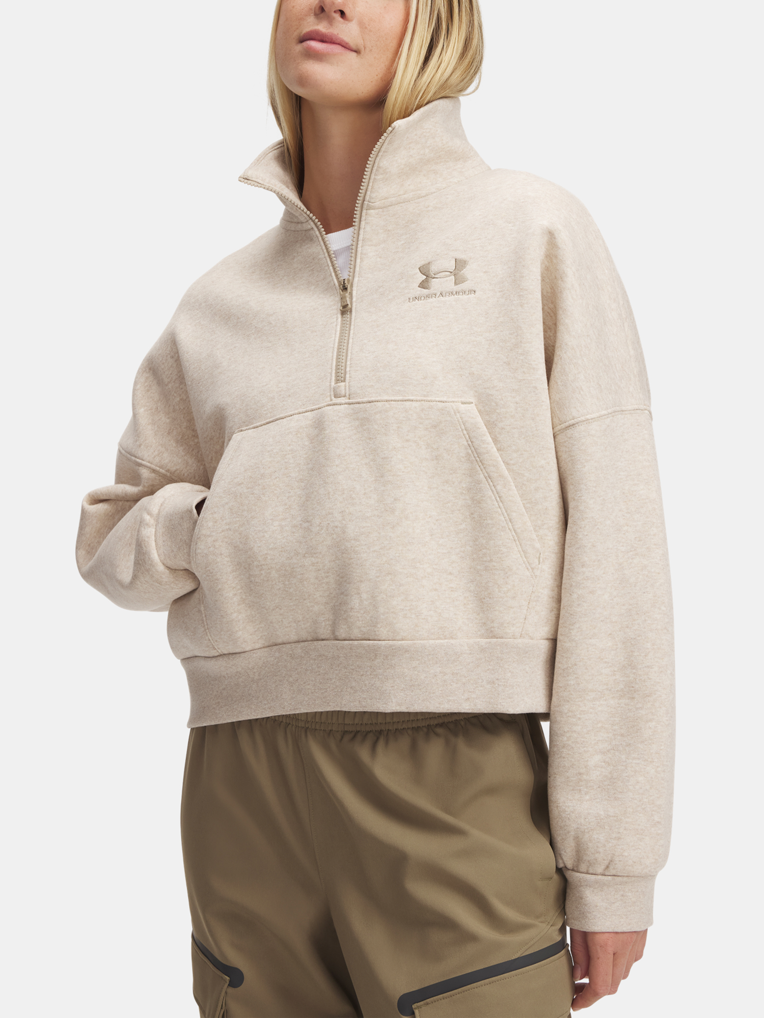 Women&#039;s sweatshirt Under Armour UA Icon Fleece OS HZ - Women&#039;s