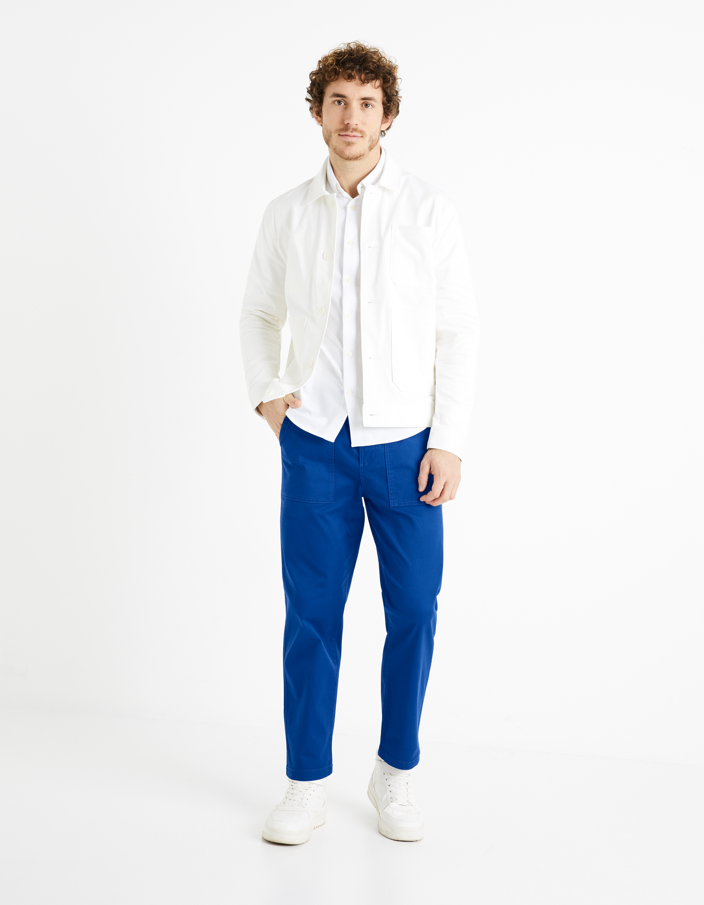 Camasi casual pentru barbati Celio - alb