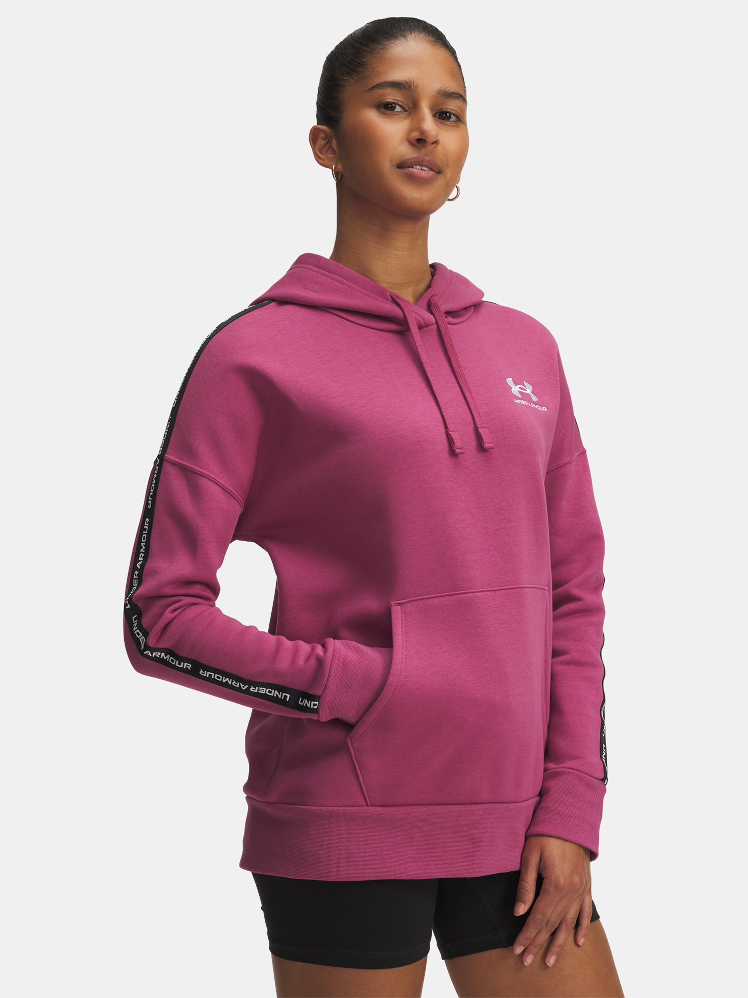 Under Armour Icon Fleece Taped Women's Sweatshirt Hdy-RED - Women's