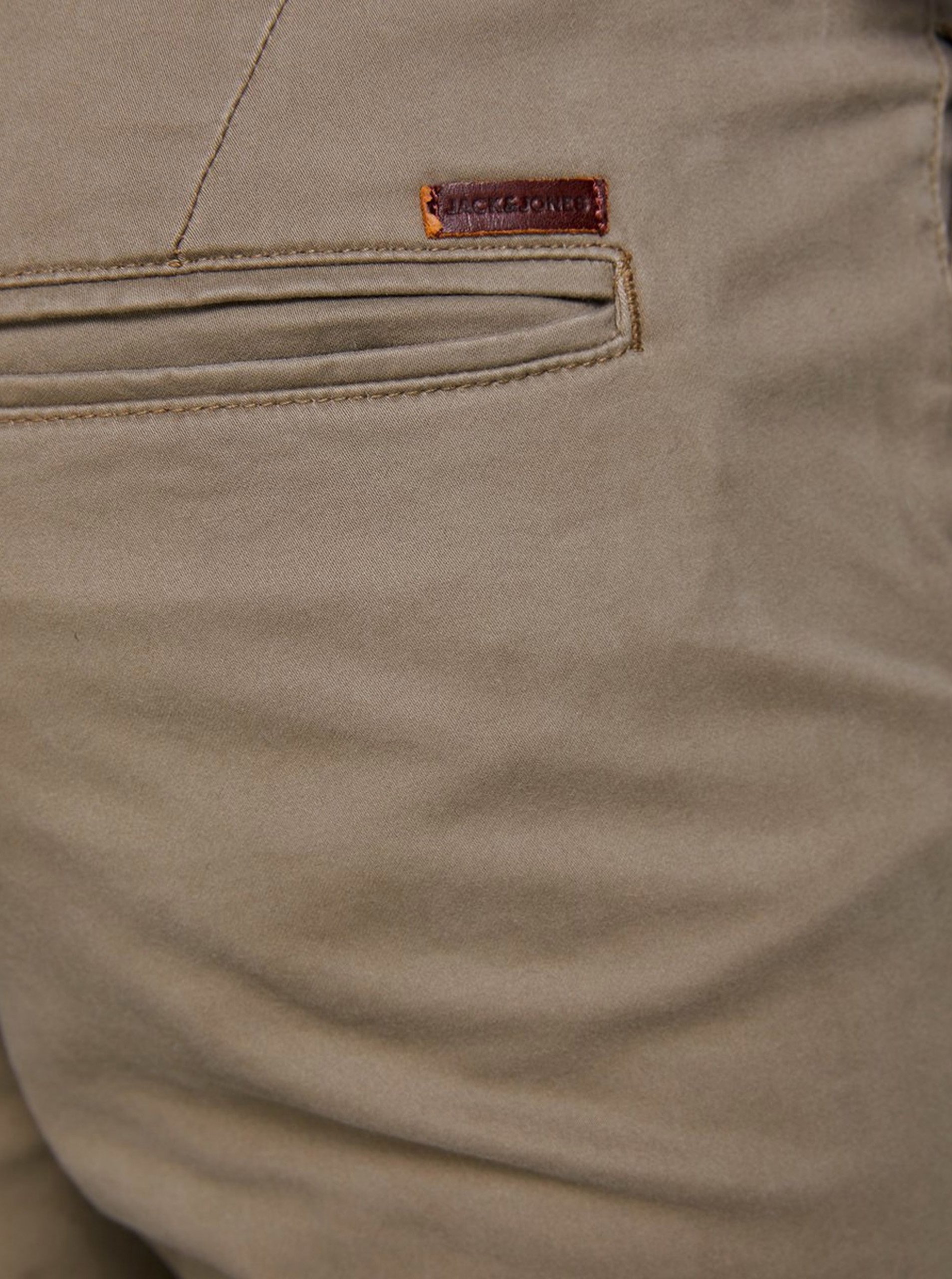 Pantaloni bej slim Jack & Jones Marco