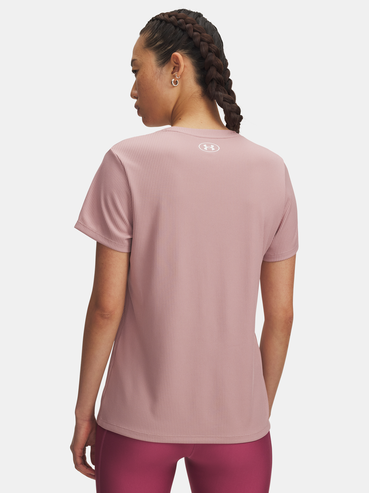 Women's T-shirt Under Armour Tech Rib SSC-PNK - Women's