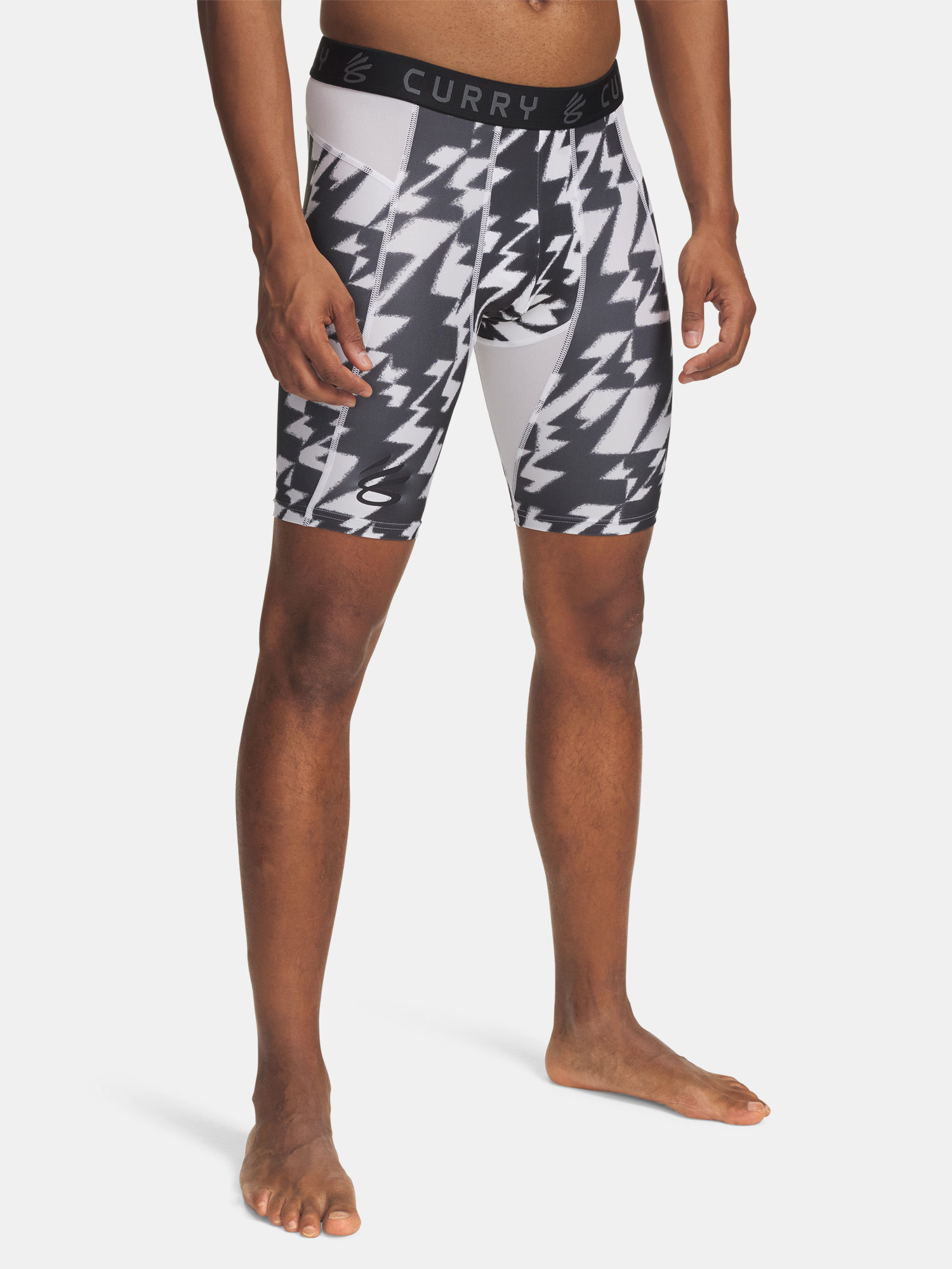 Mens shorts Under Armour UA Curry HG Prtd Shorts-WHT - Mens