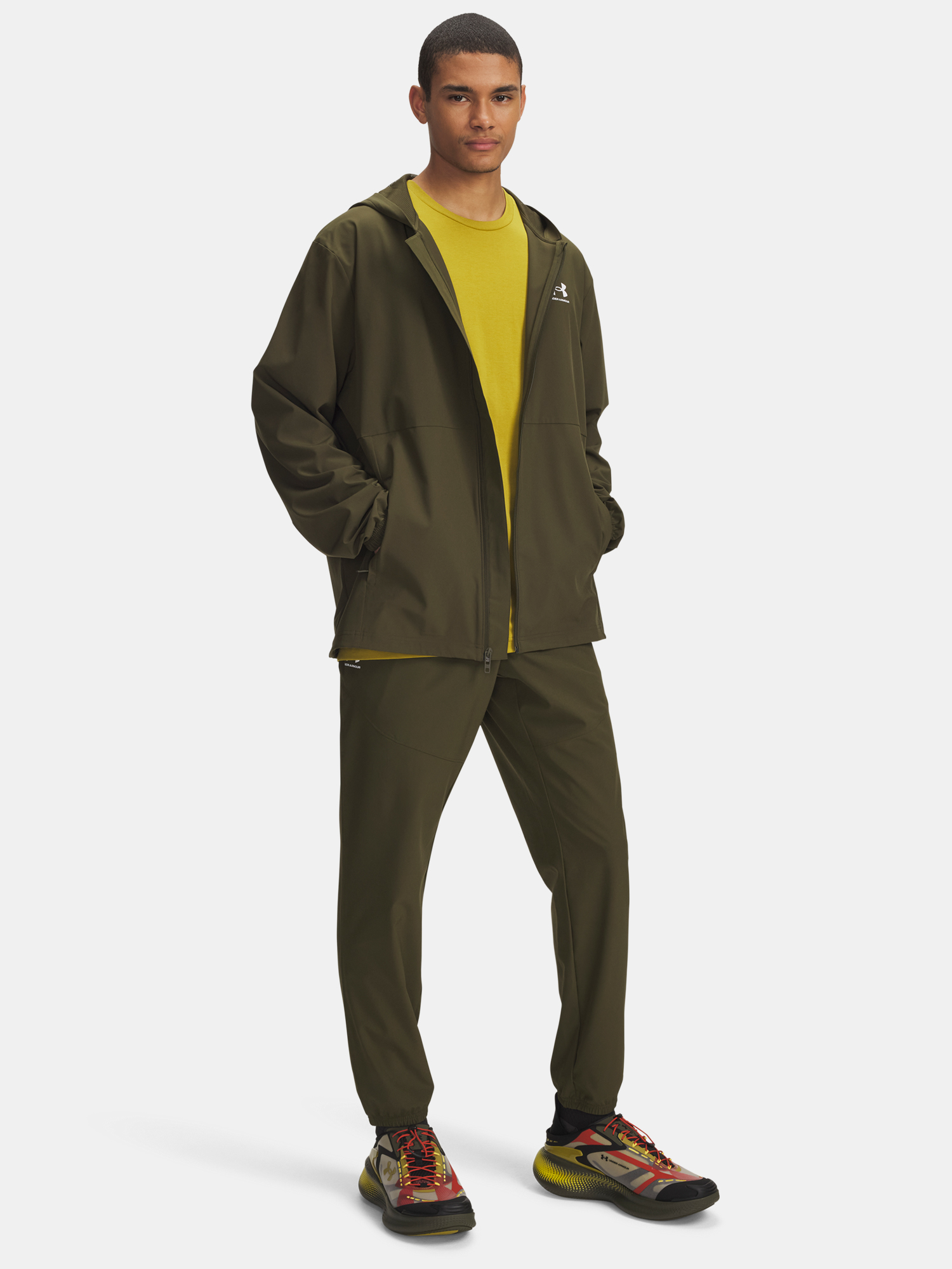 Men&#039;s Under Armour UA Vibe Woven Jogger-GRN Sweatpants - Mens