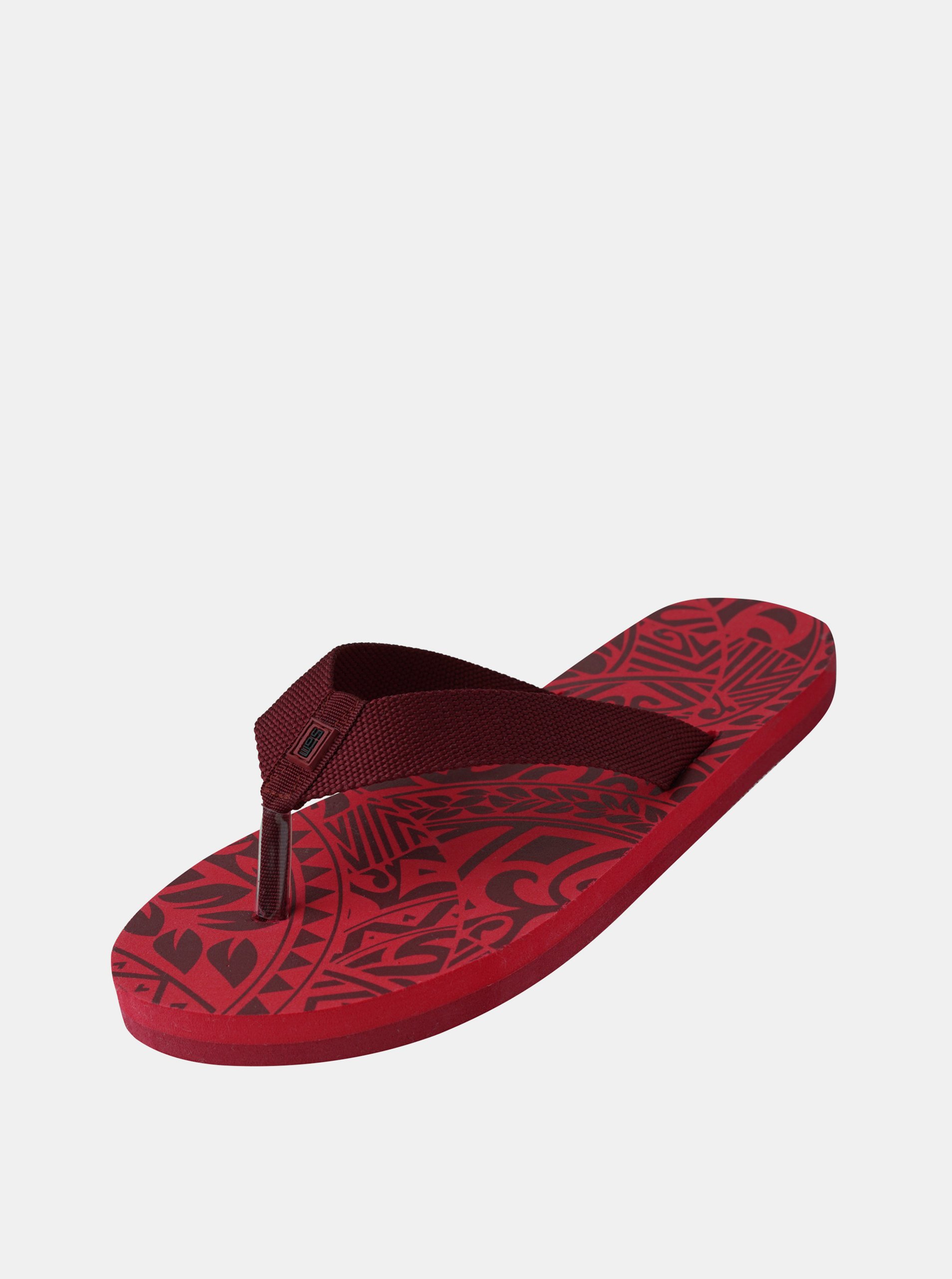 Red Men's Flip Flops SAM 73