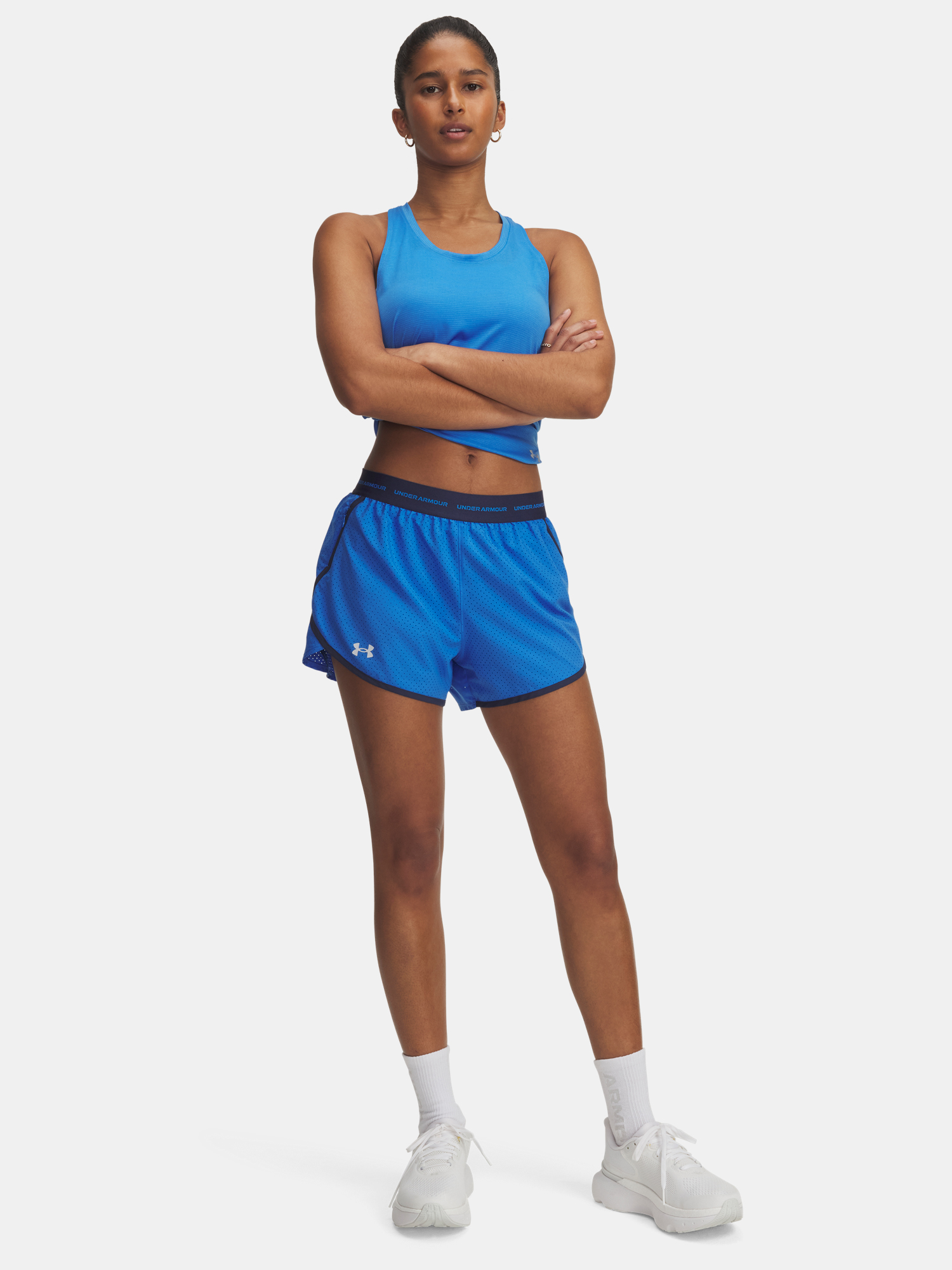 Women&#039;s shorts Under Armour UA Fly By 3&#039;&#039; Novelty Short-BLU - Women&#039;s