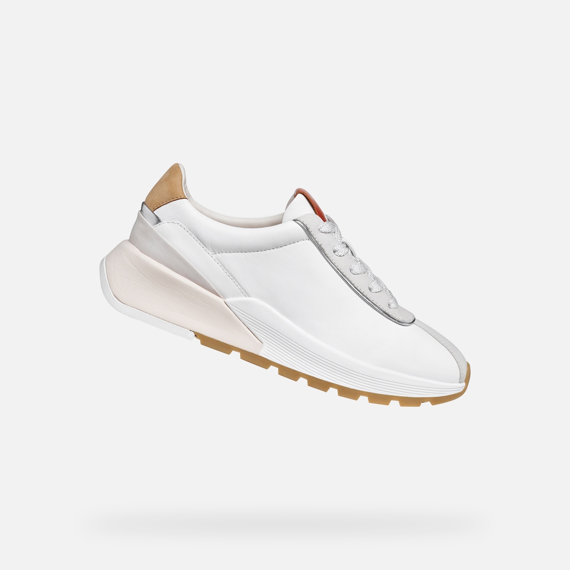 Бели дамски маратонки Geox Metropoli