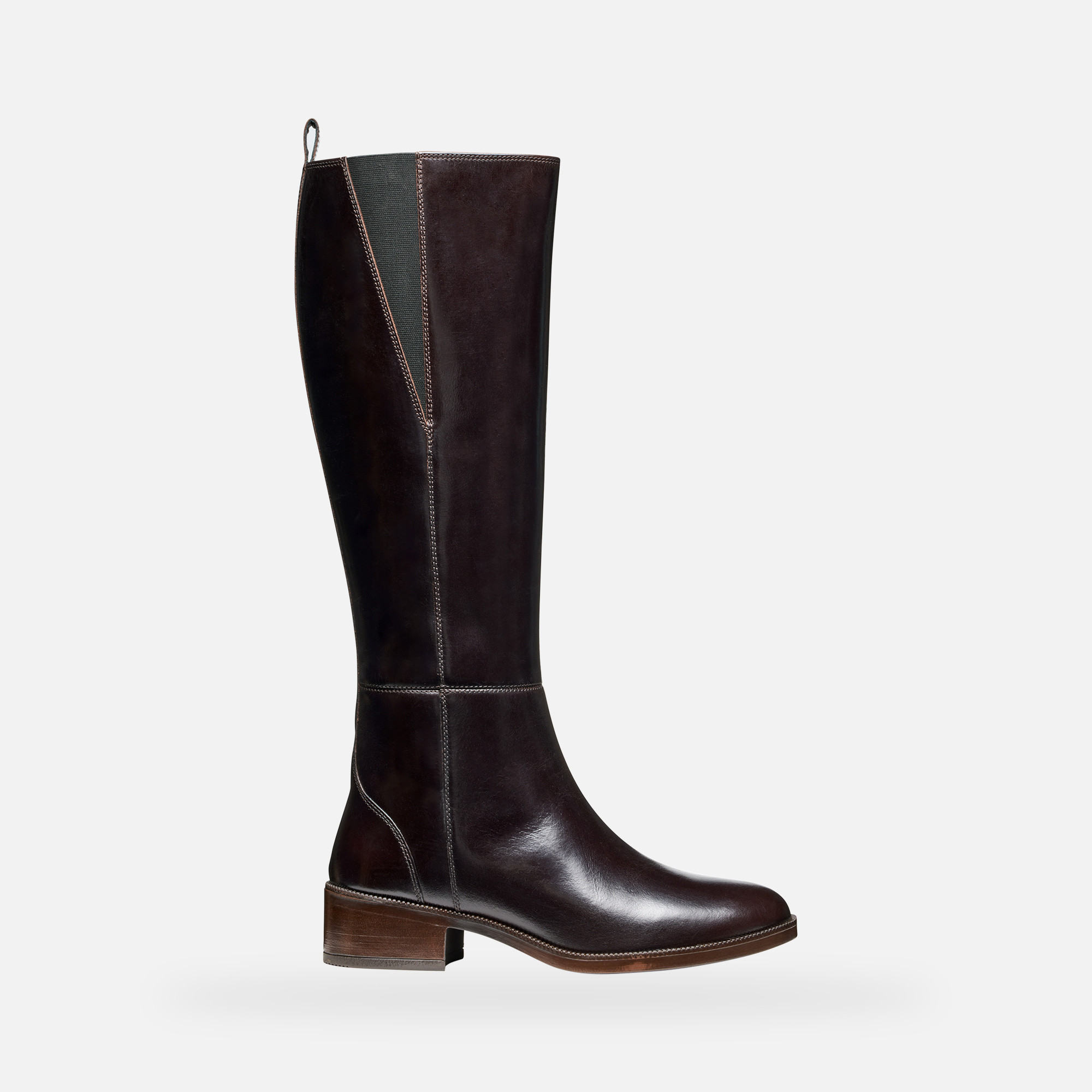 Dark Brown Womens Geox Camexia Boots - Womens