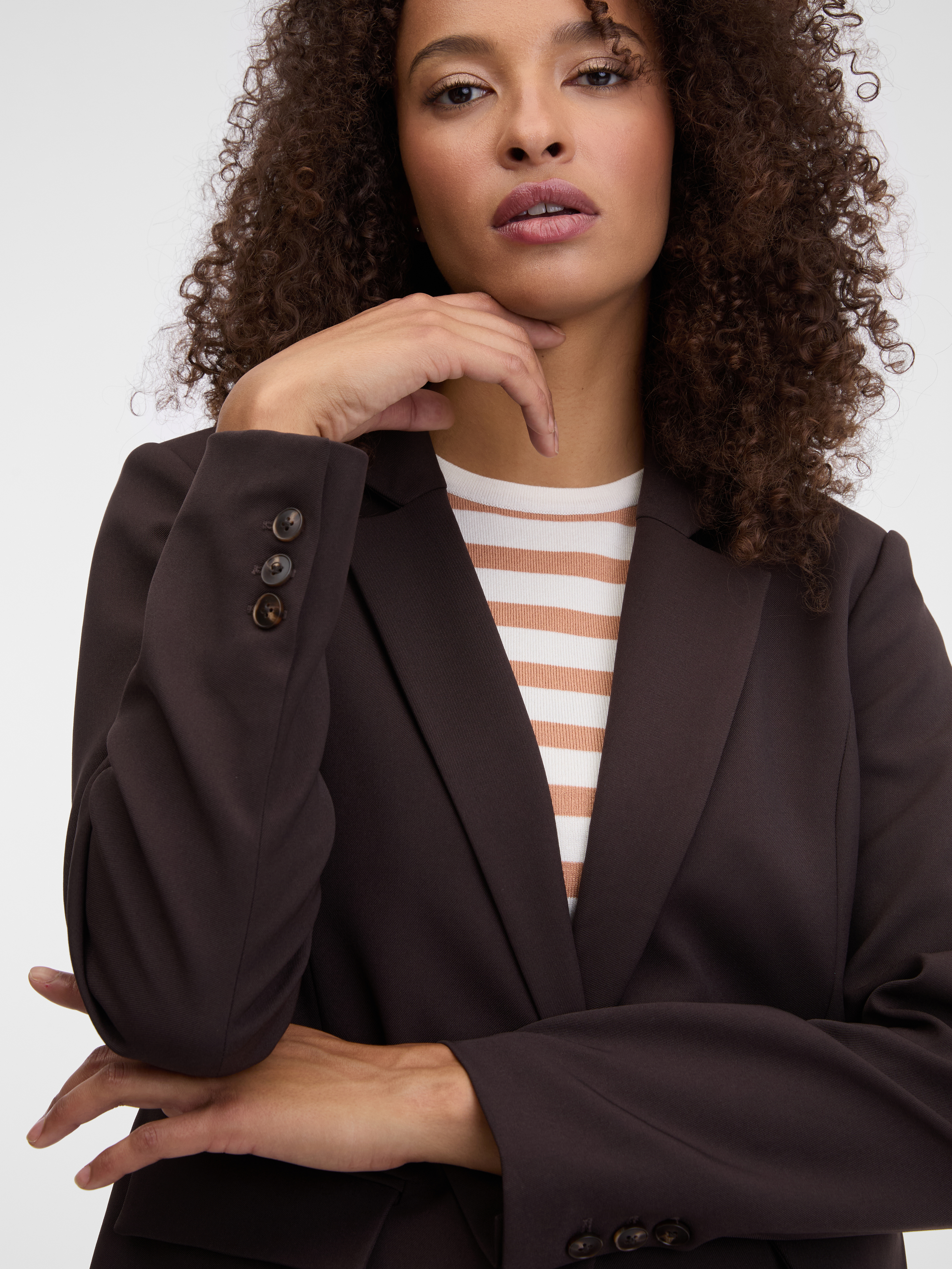 Dark brown women&#039;s blazer ORSAY - Women&#039;s