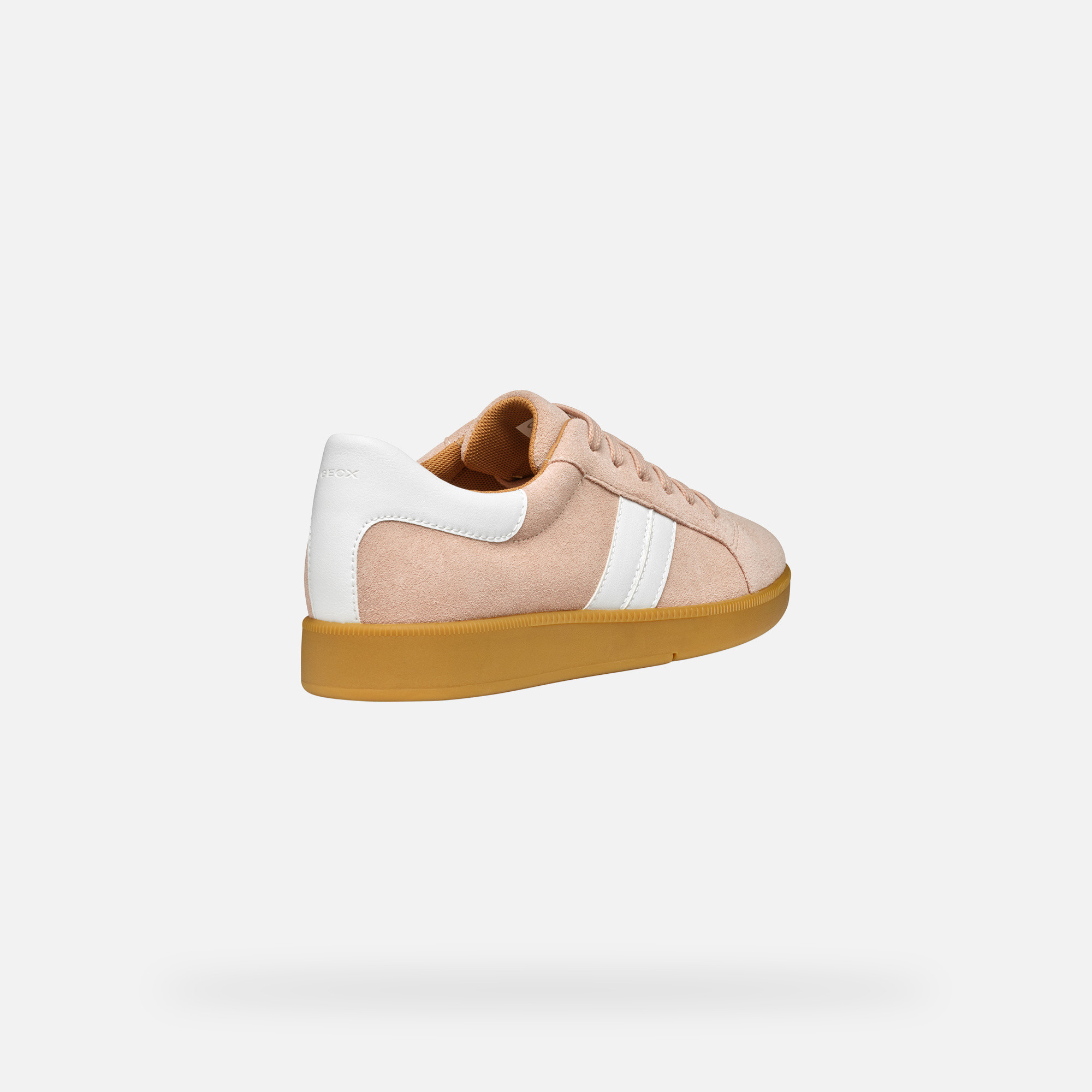 Cream women's sneakers Geox Meleda - Women's