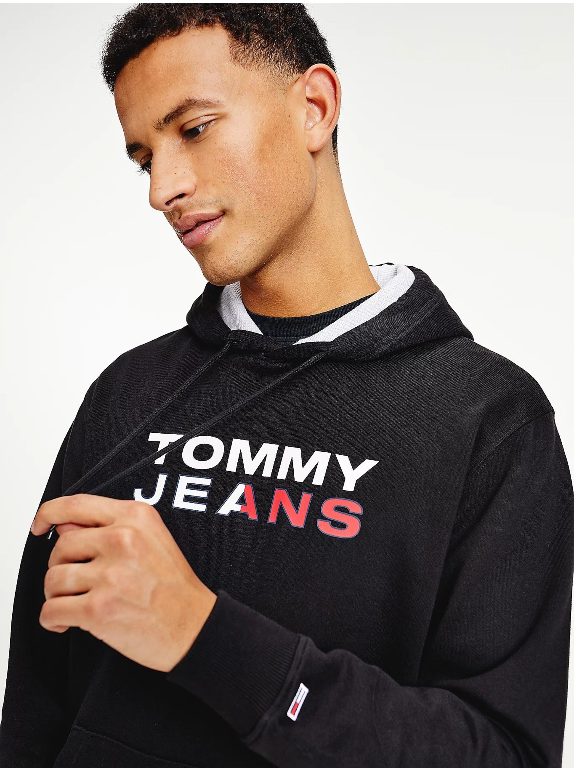 Tommy Hilfiger Jeans Sweatshirt - TJM ENTRY HOODIE black
