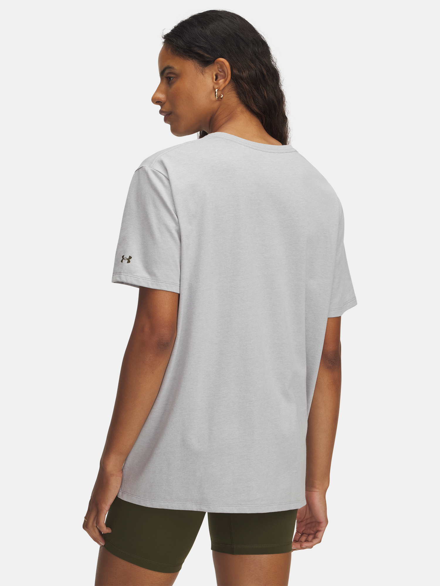 Women's T-shirt Under Armour Rival OS Campus Tee-GRY - Women's