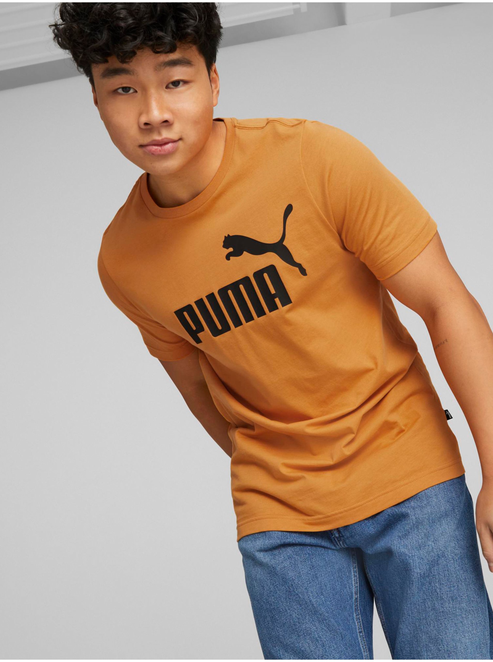 Orange Men's T-Shirt Puma - Men