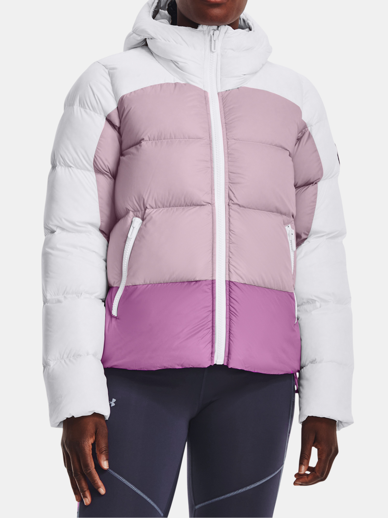 Under Armour Bunda CGI Down Blocked Jkt-WHT - Dámské