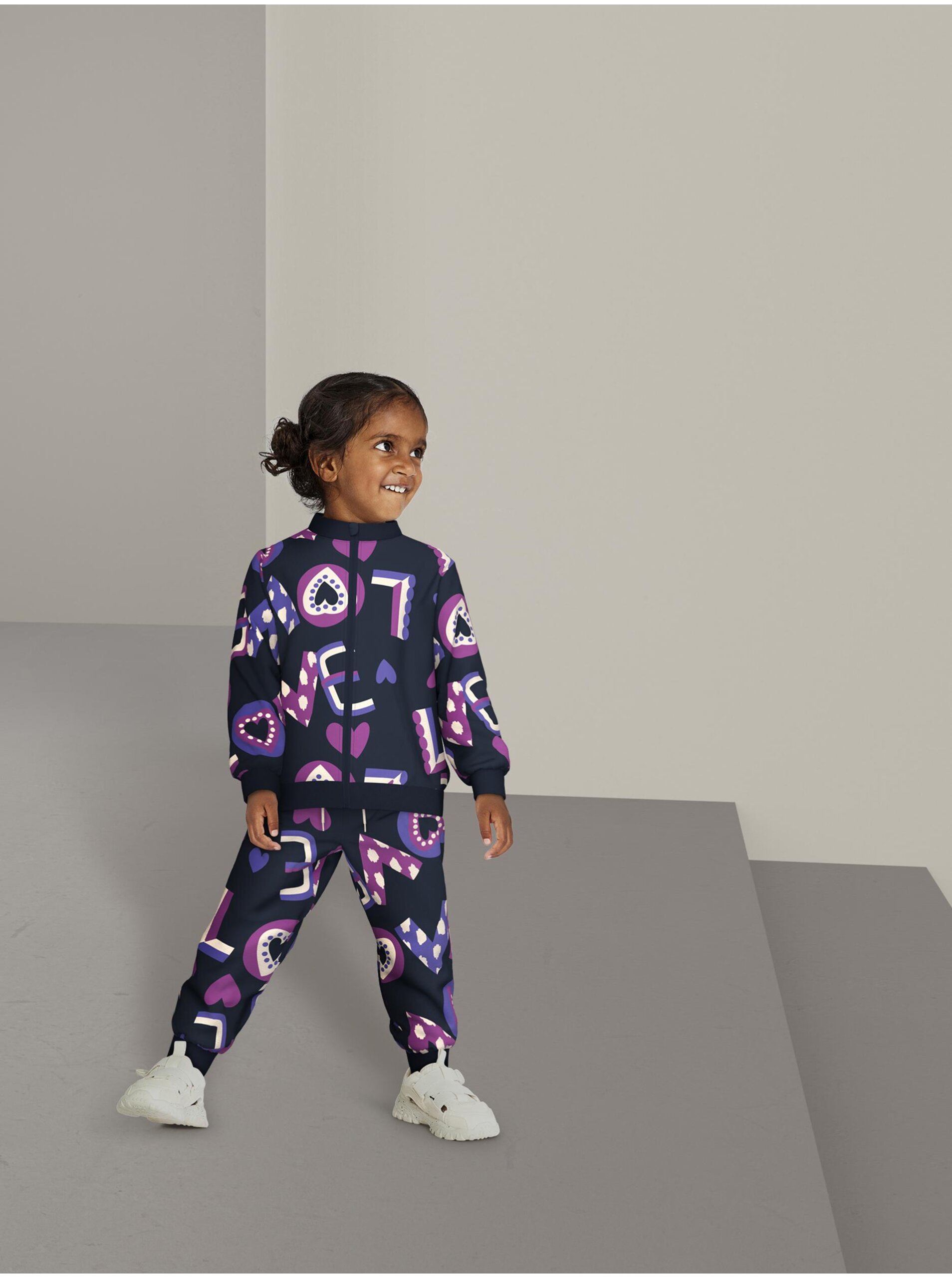 Dark blue girly zipper sweatshirt name it Nila - Girls
