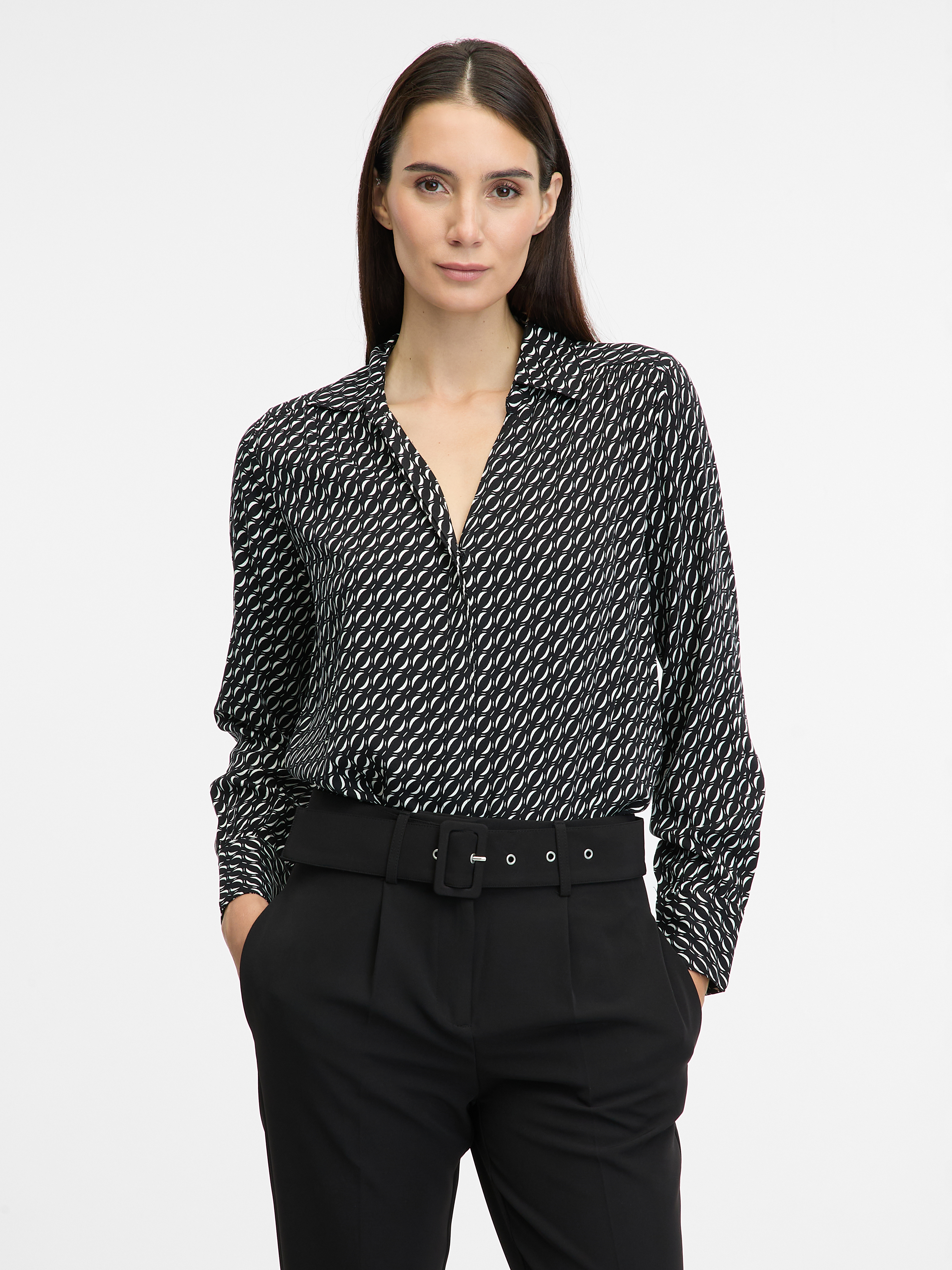 Dark gray womens blouse ORSAY - Womens