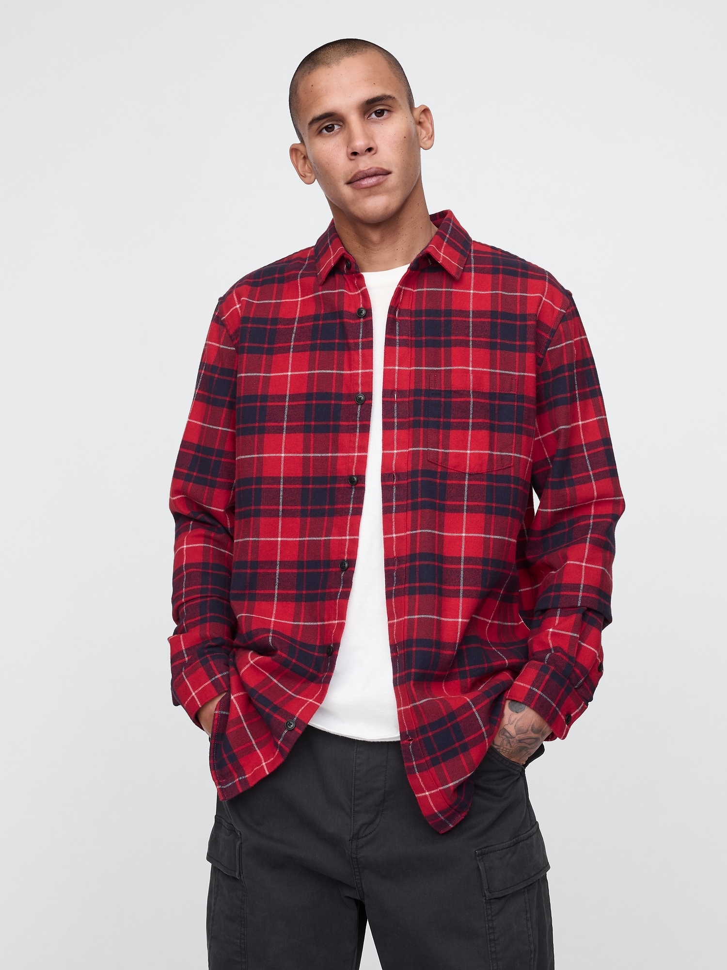 GAP Flannel Outer Shirt - Men&#039;s