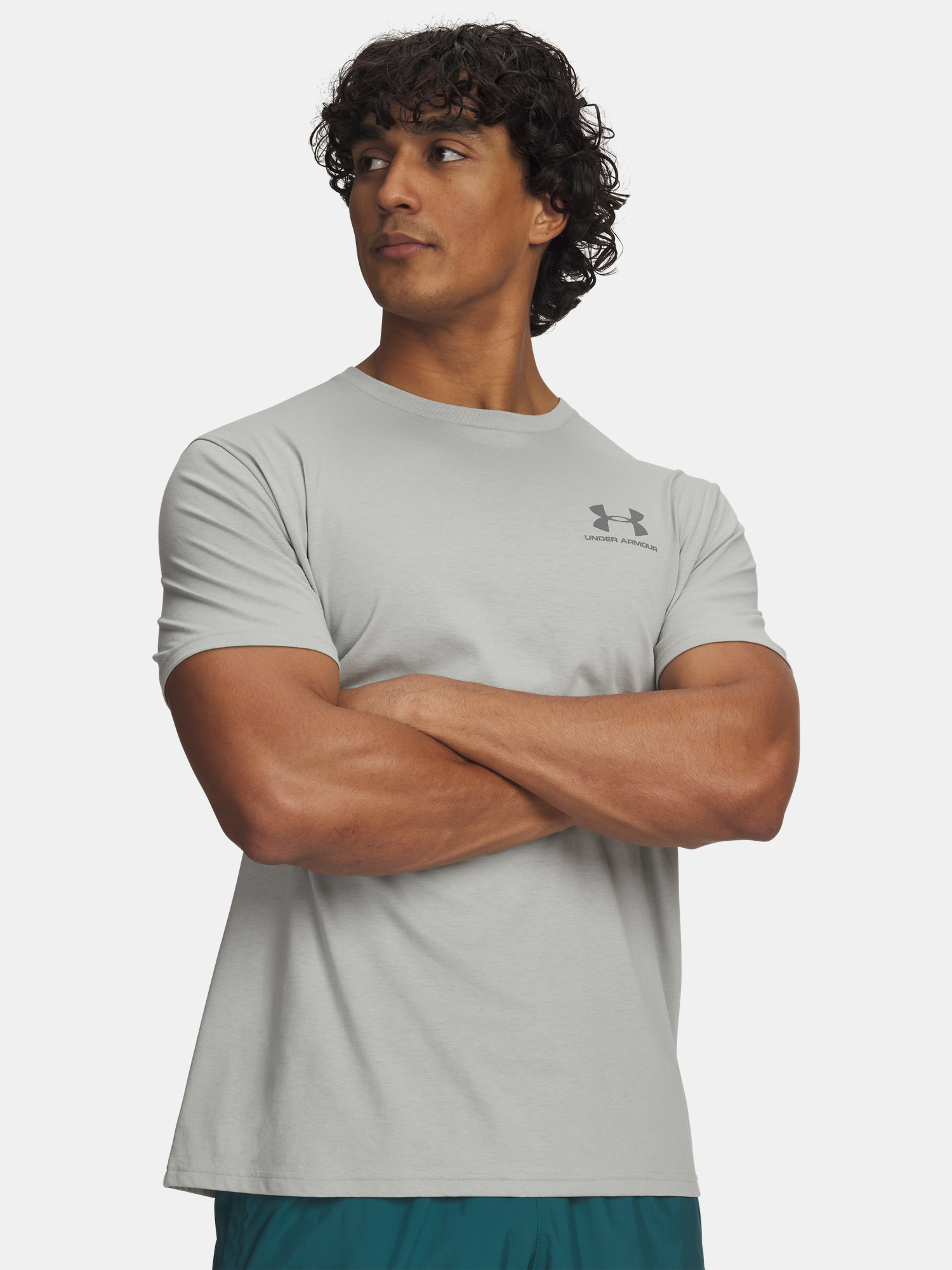 Мъжка тениска Under Armour UA M SPORTSTYLE LC SS-GRY