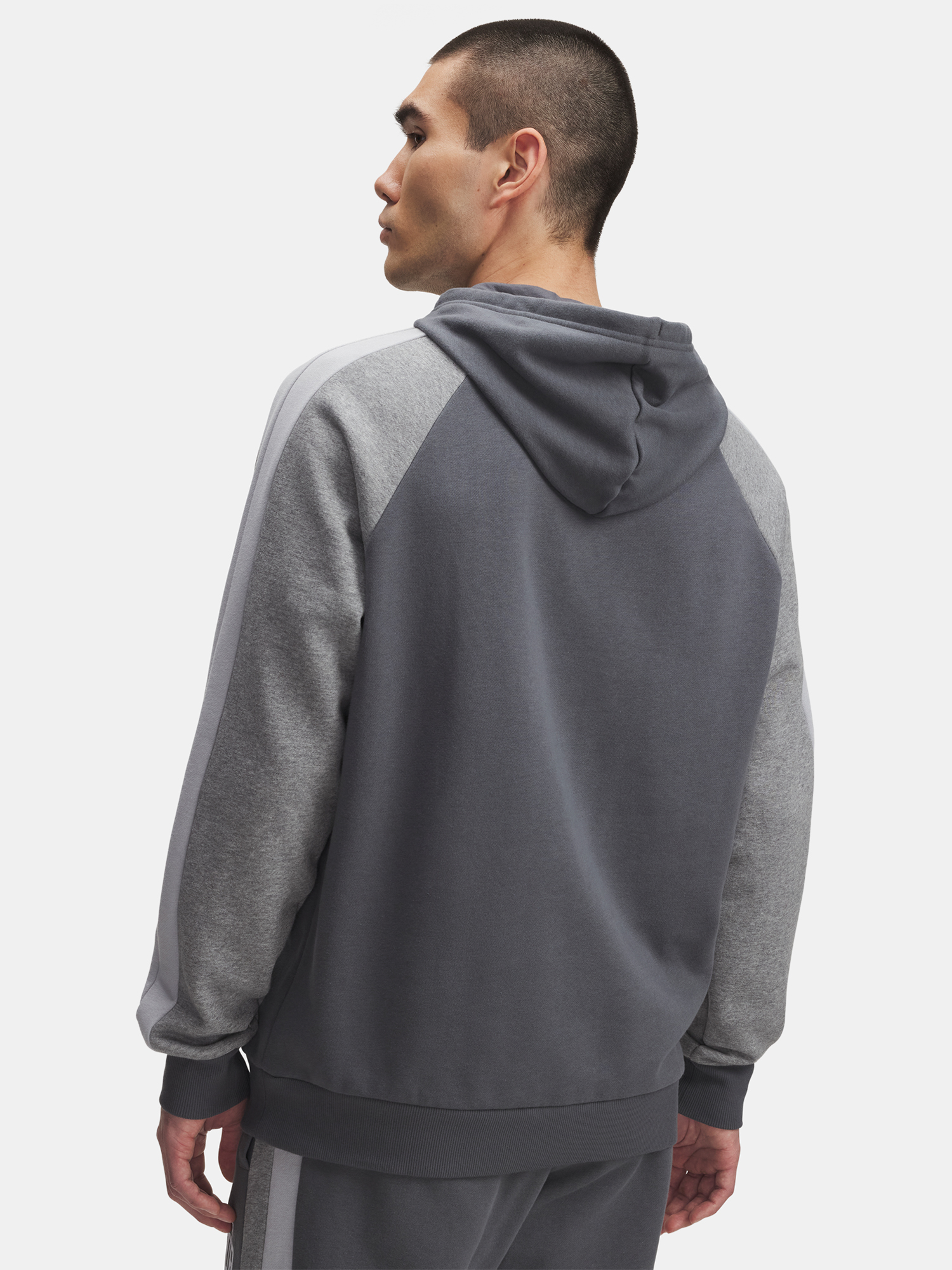 Men's Under Armour UA Rival Flc CB Hood-GRY - Men's Sweatshirt