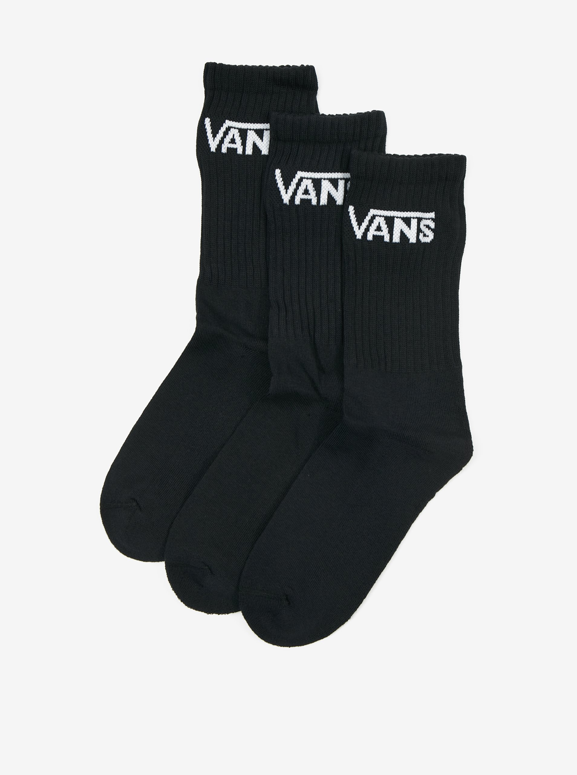 Set of three pairs of unisex socks in BLACK VANS Classic Crew - Men