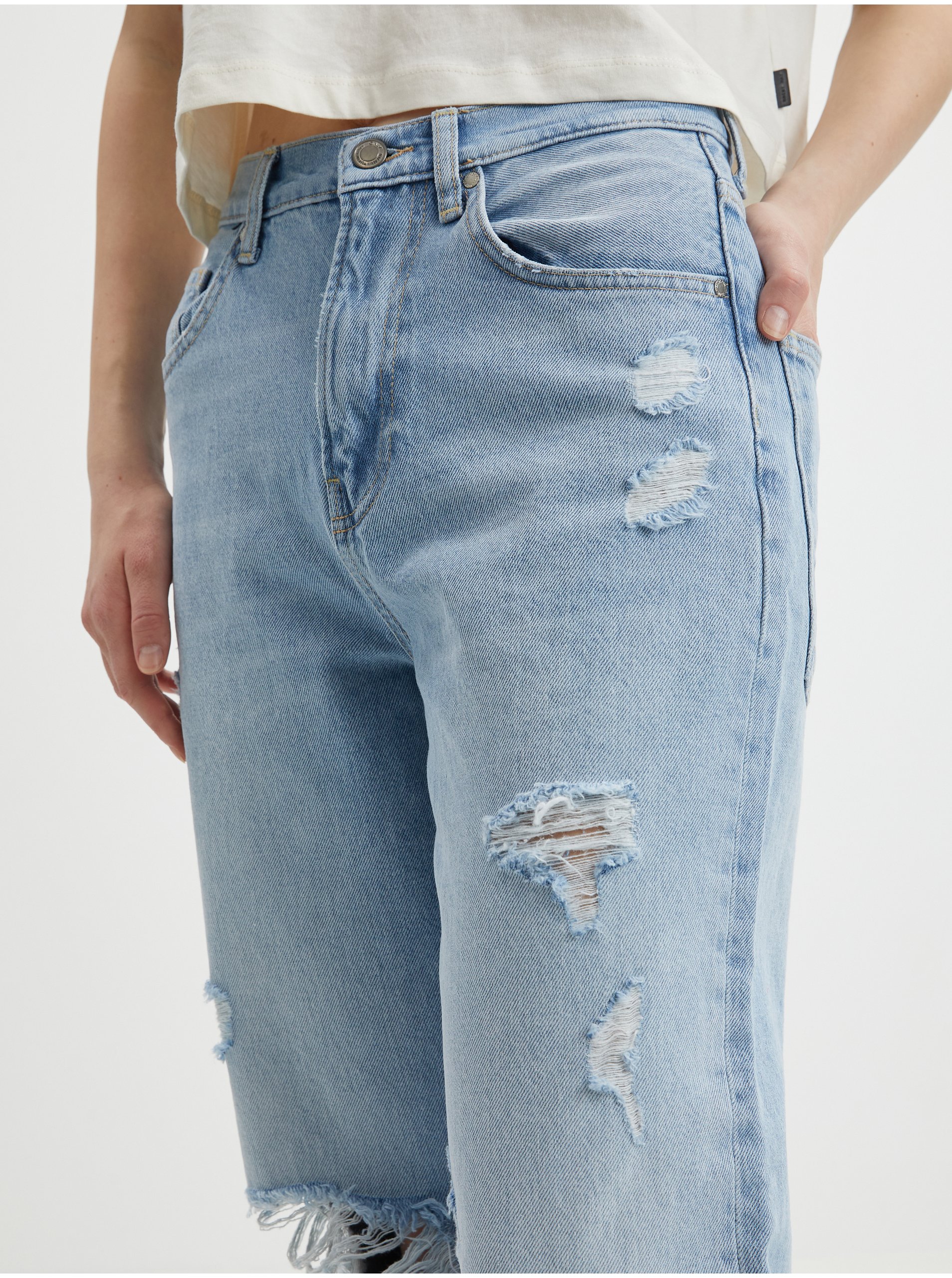 Straight fit pentru femei ONLY - albastru deschis