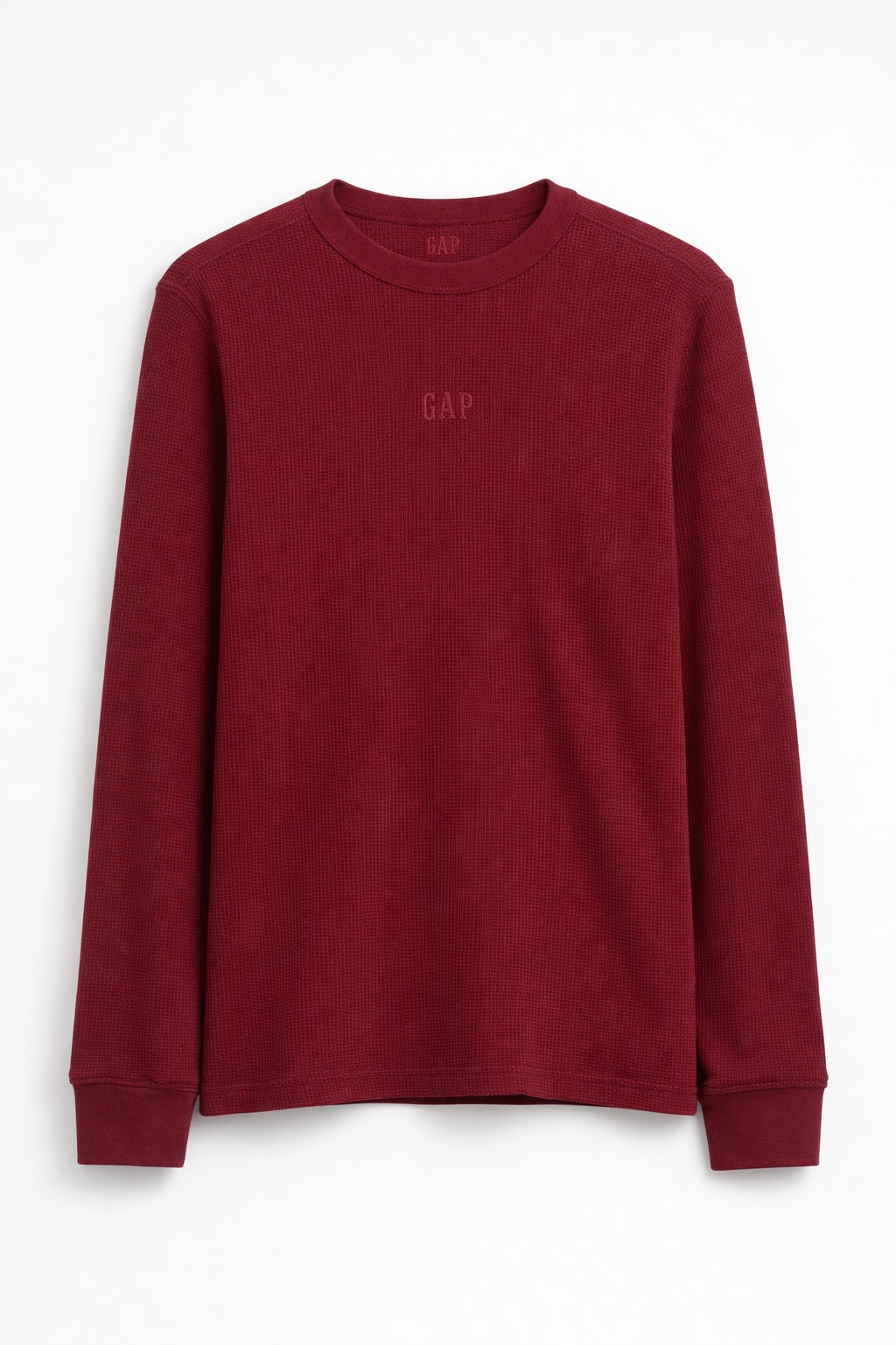 Тениска с дълъг ръкав GAP с вафлена структура