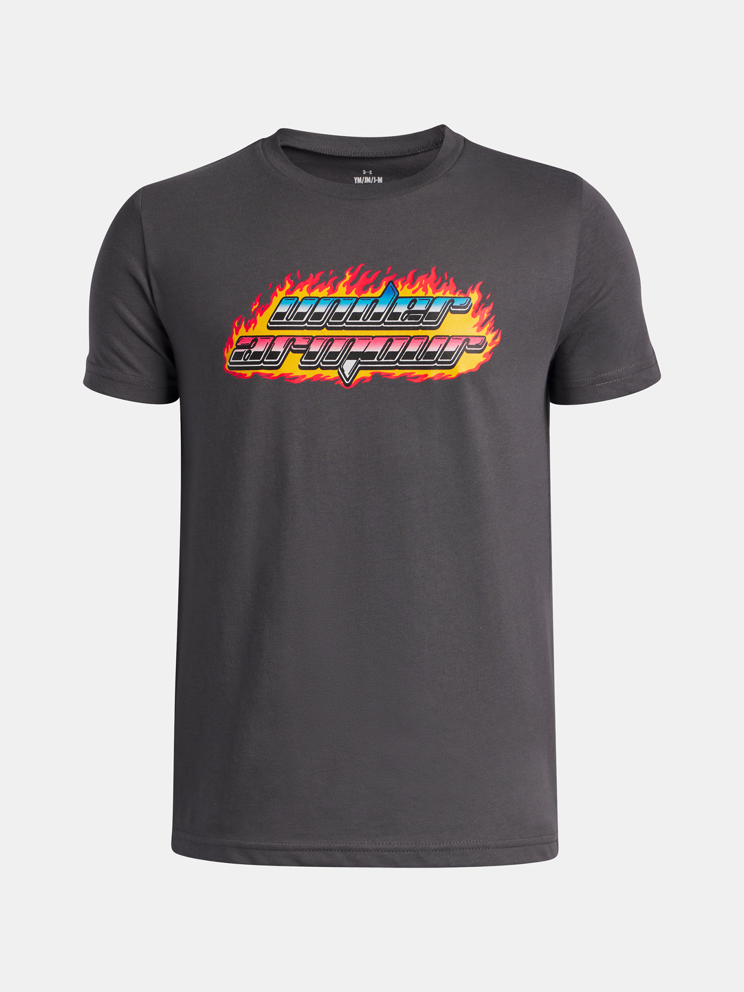 Boys T-shirt Under Armour UA Flame WM SS-GRY - Boys