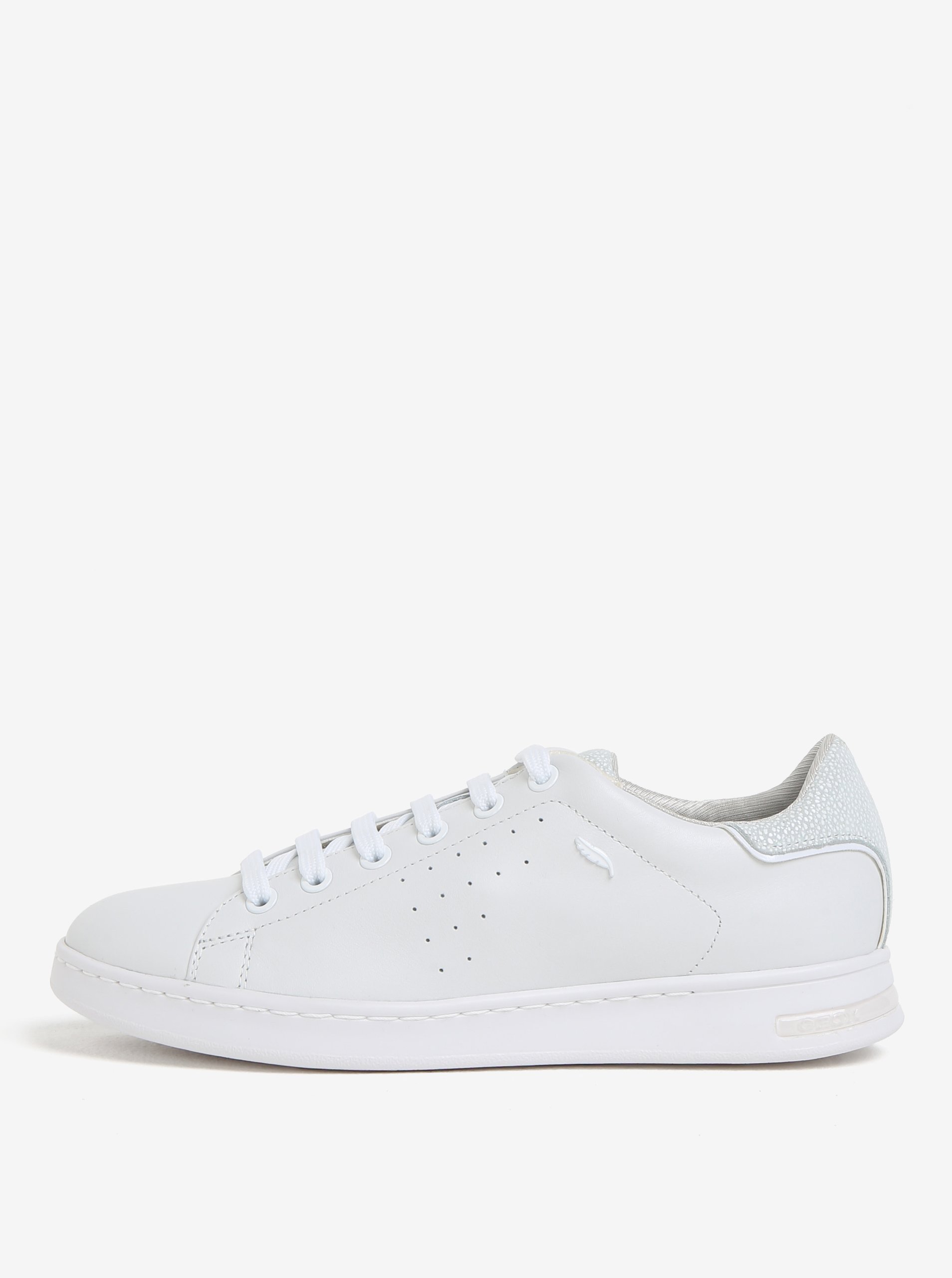 Cream women&#039;s leather sneakers Geox Jaysen - Women&#039;s