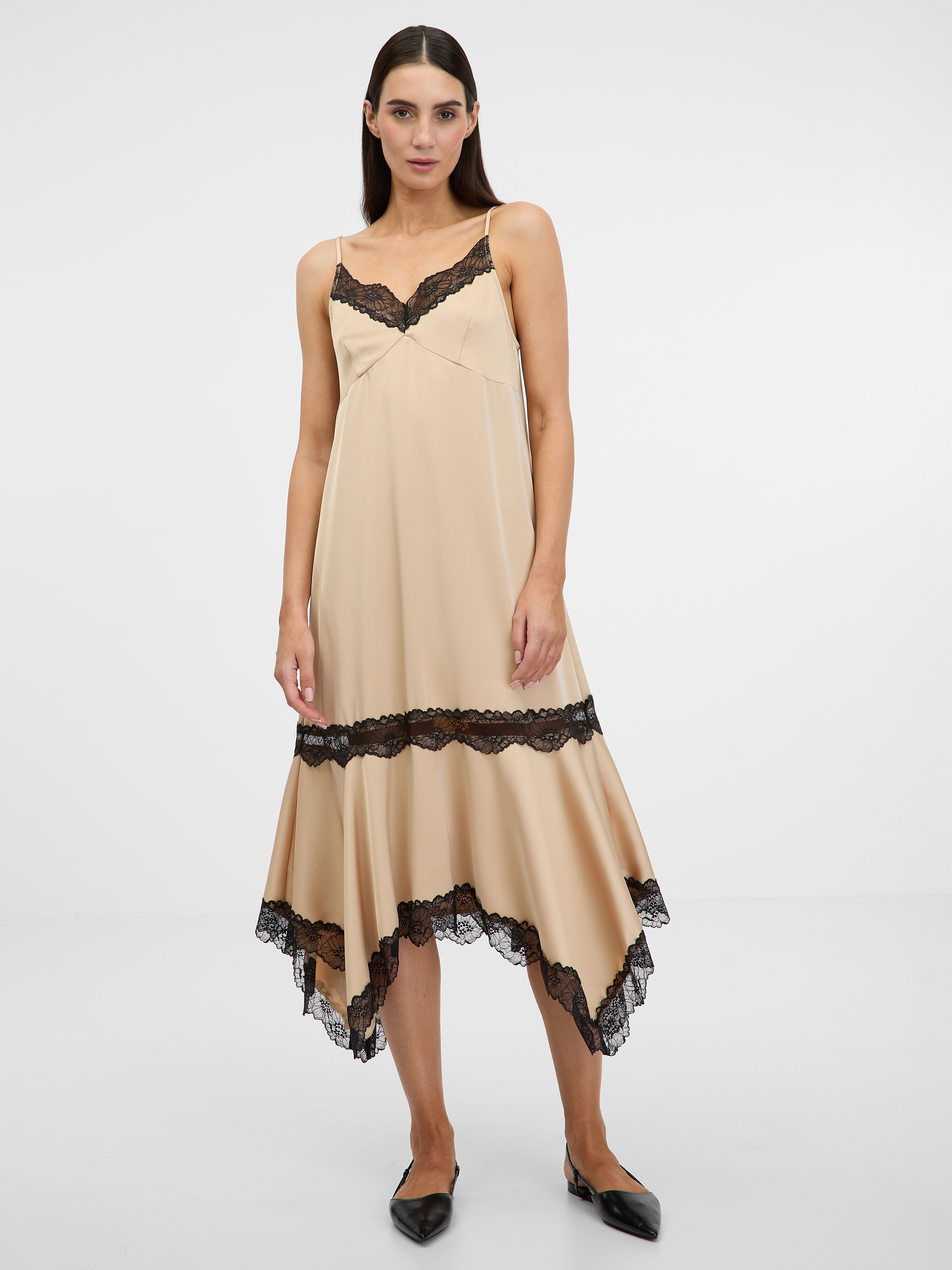 Light brown womens midi dress ORSAY - Womens