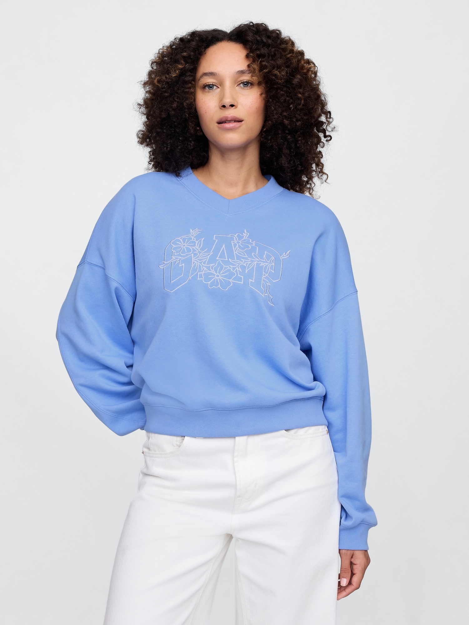 GAP Oversize sweatshirt with logo - Women&#039;s