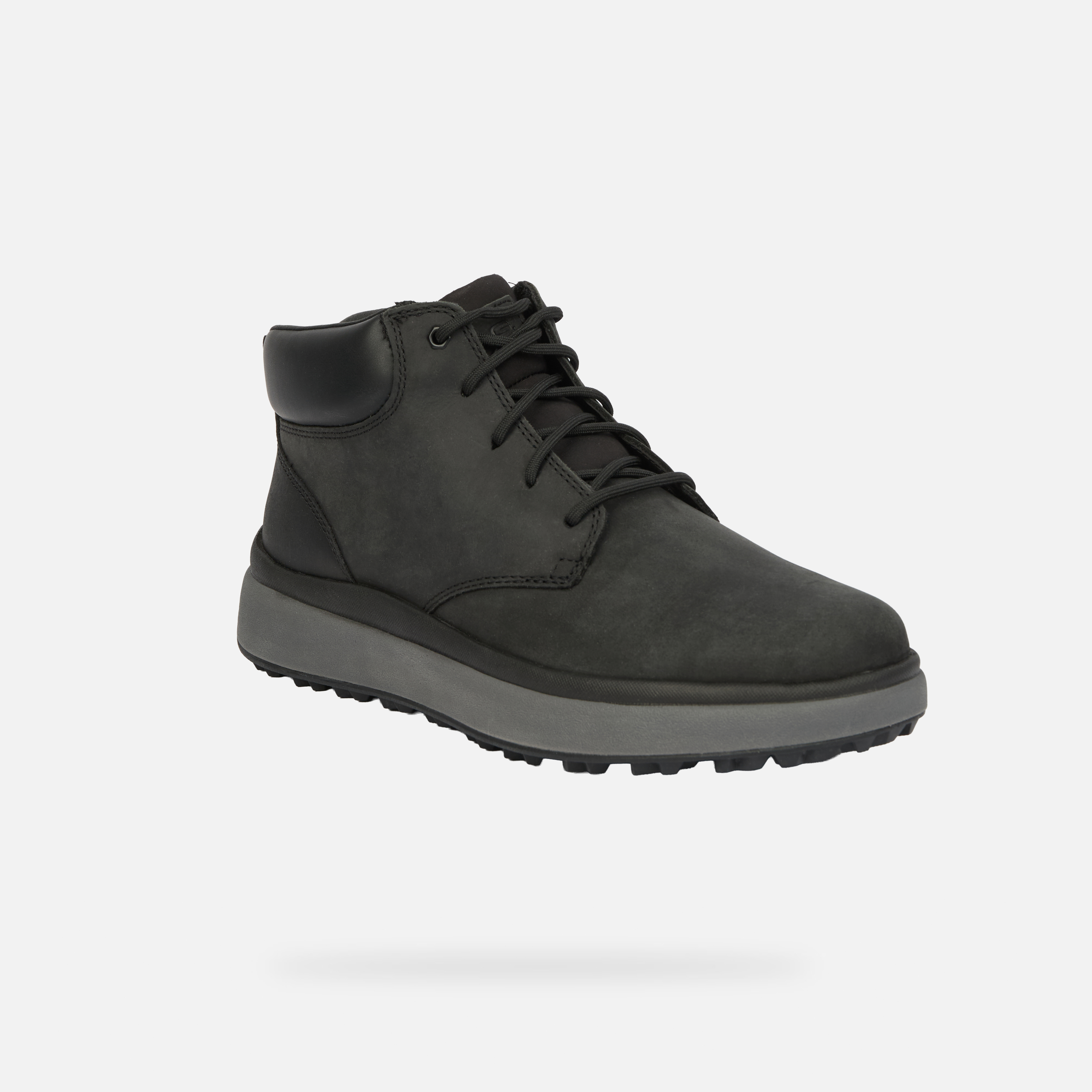 Ghete negre pentru bărbați Geox Granito + Grip