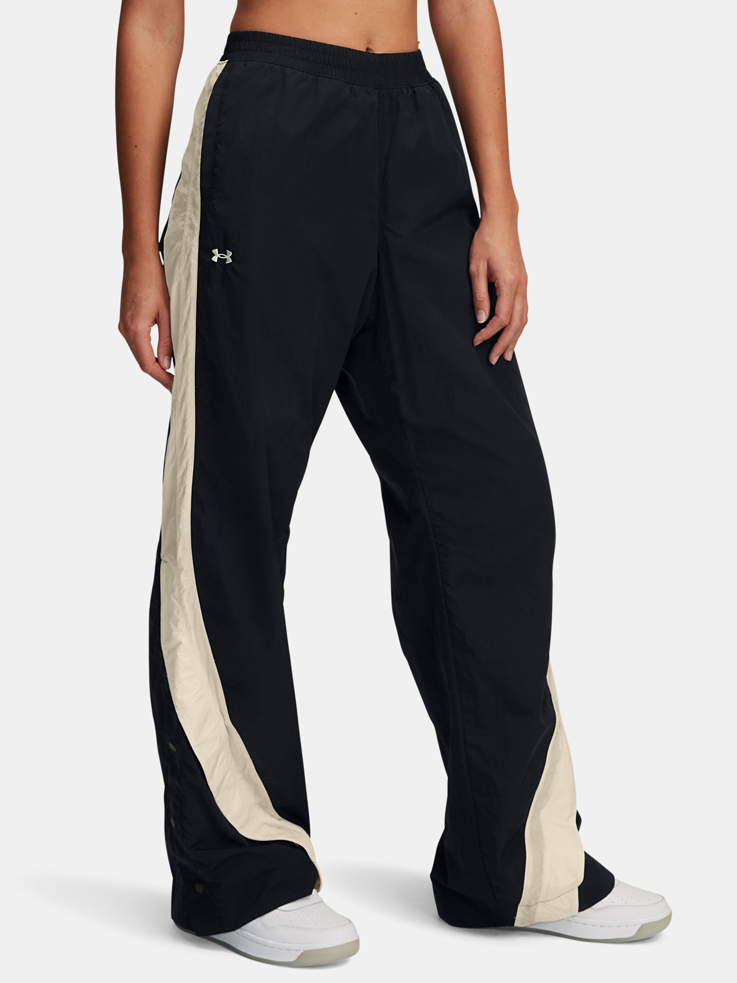 Womens sports pants Under Armour Icon Crinkle Tear-Away Pant - Womens