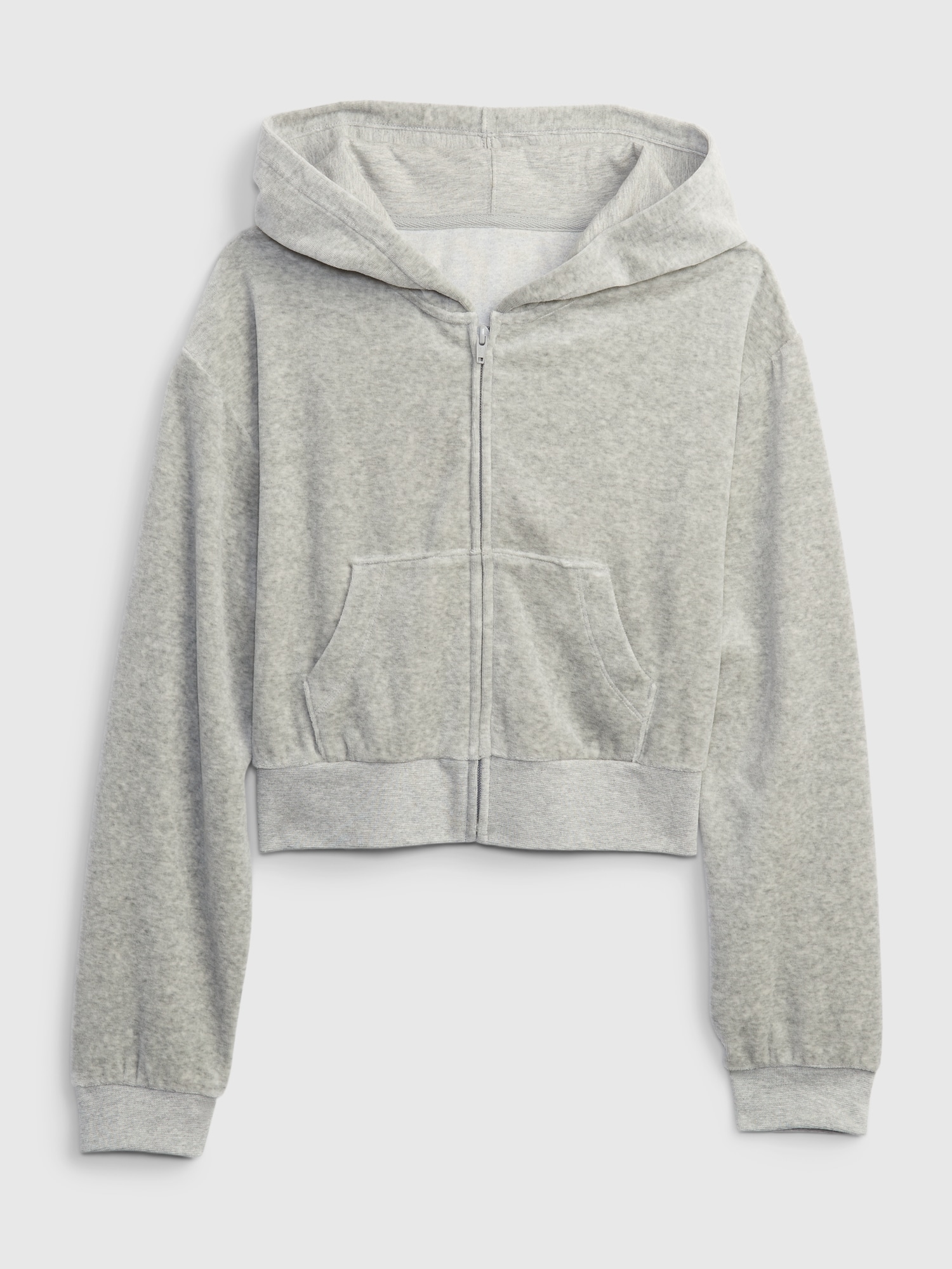 GAP Dětská teen mikina velur - Holky