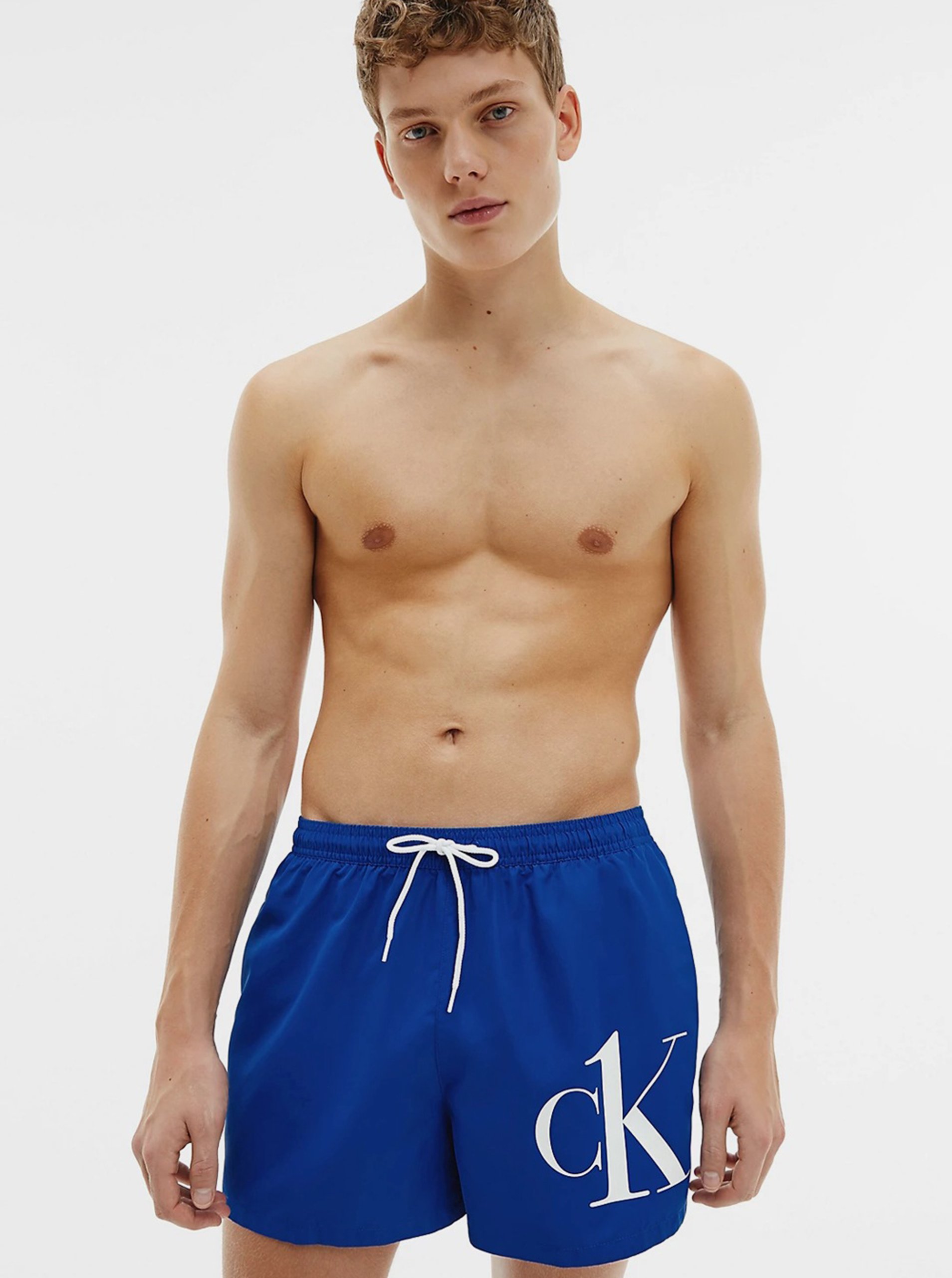 Calvin Klein Blue Mens Swimwear Short Drawstring - Men