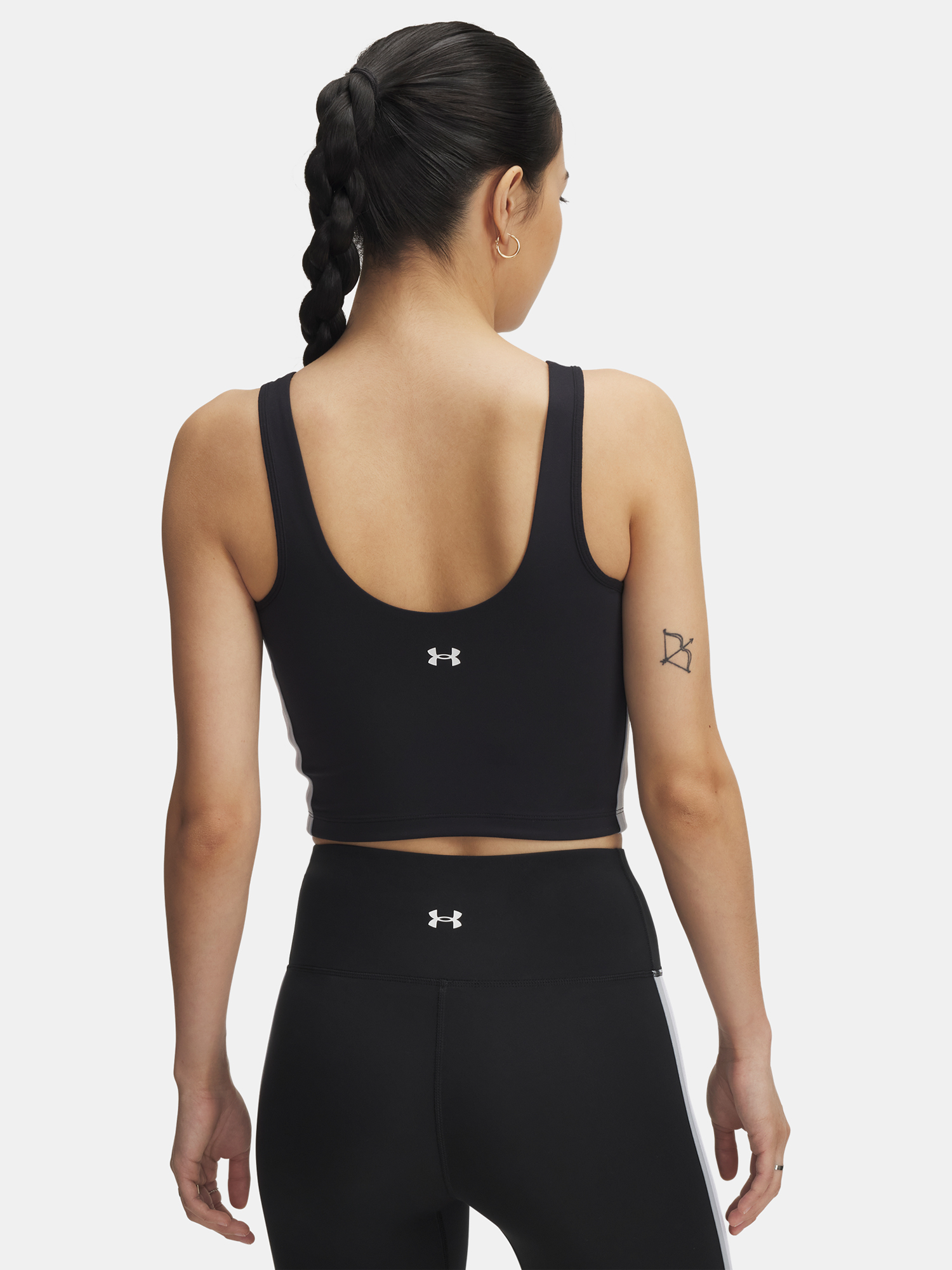 Women's tank top Under Armour UA Motion Sport Tape Tank-BLK - Women's