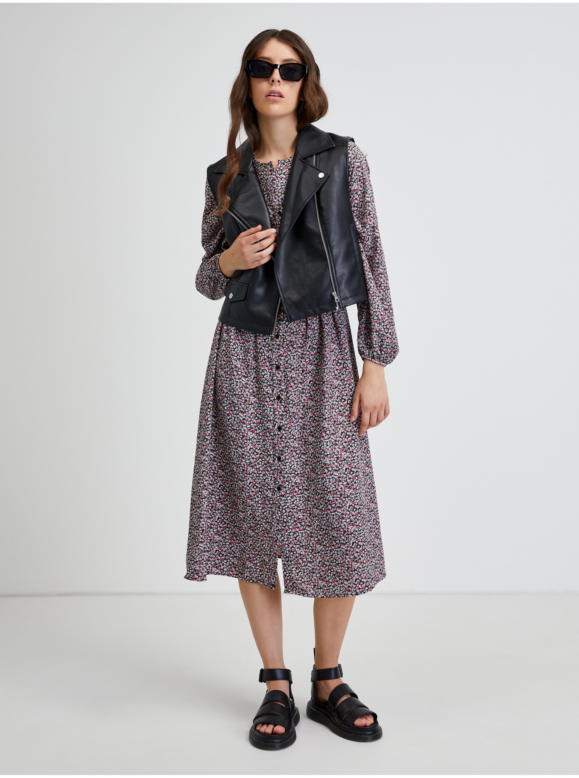 Rochii casual pentru femei Noisy May - negru, gri