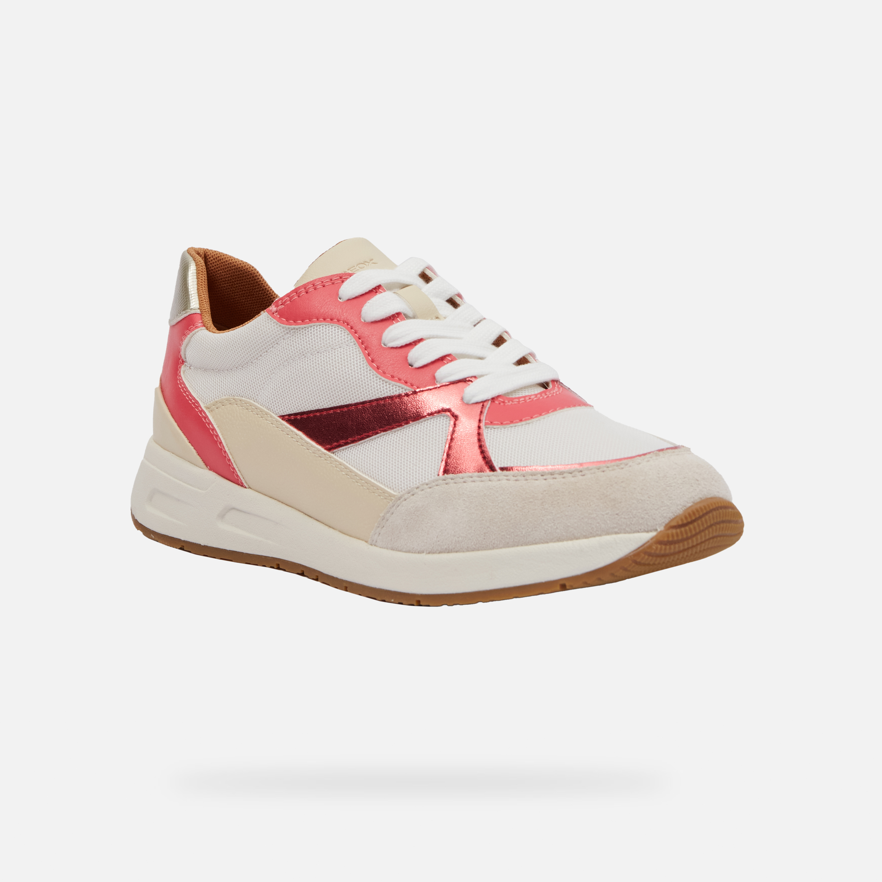 White women's sneakers Geox Bulmya - Women's