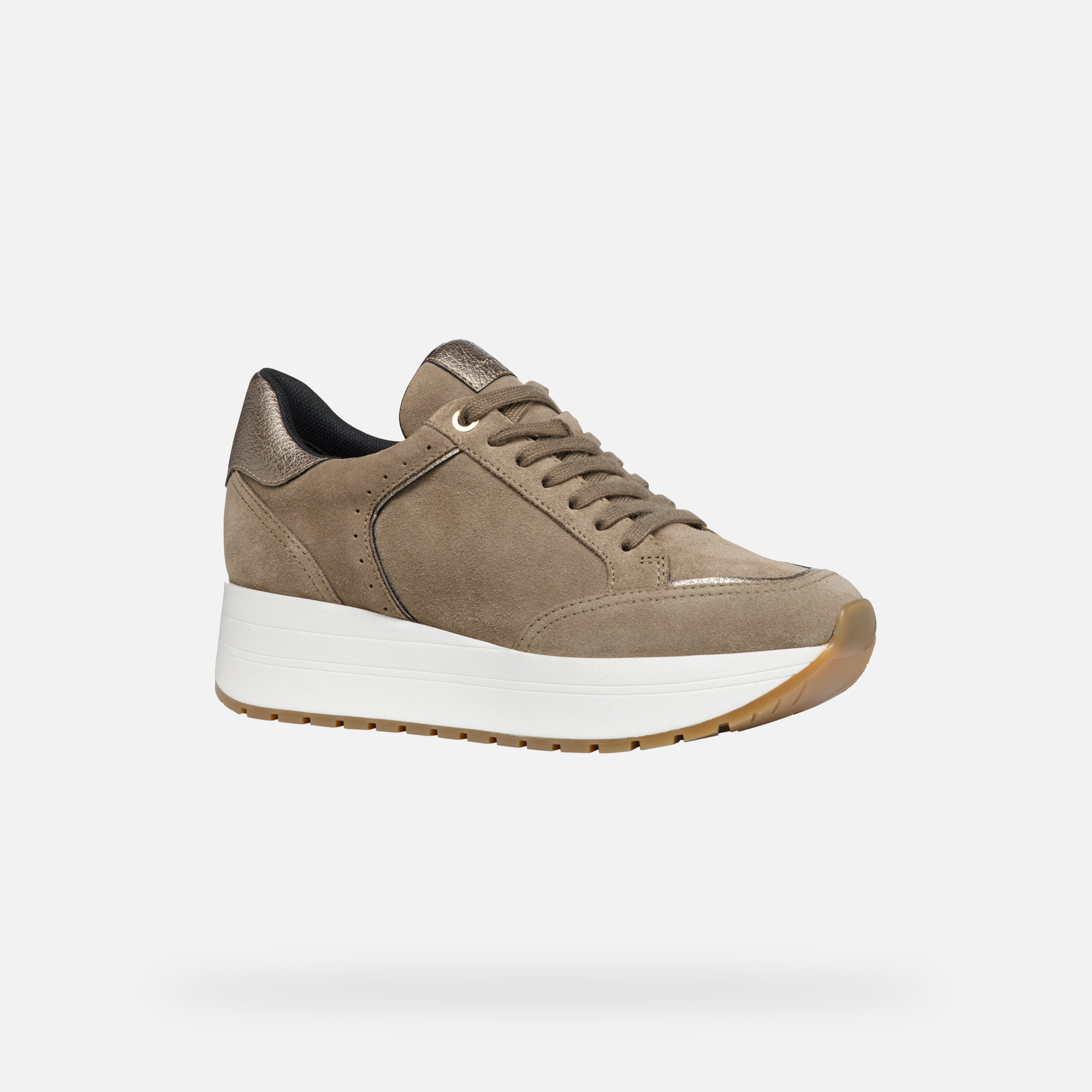 Teniși bej pentru femei Geox New Kency