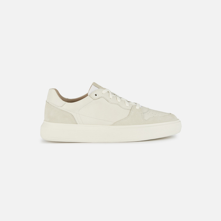 White mens sneakers Geox Deiven B - Mens