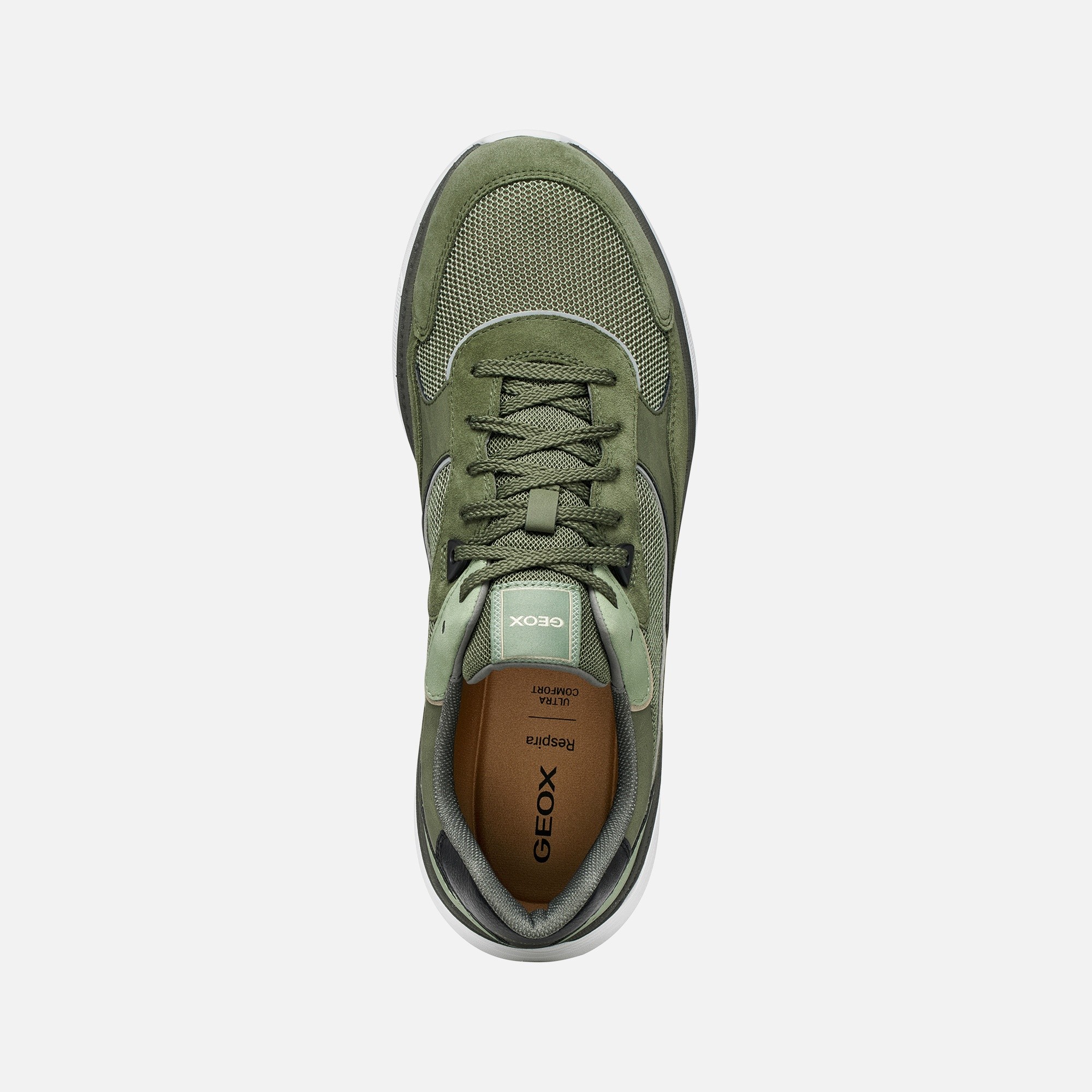Khaki pánske tenisky Geox Spherica Actif X1