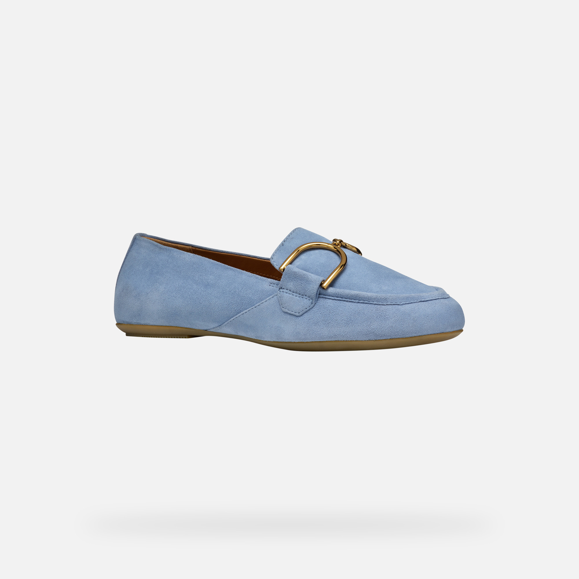 Light blue women&#039;s moccasins Geox Palmaria - Women&#039;s