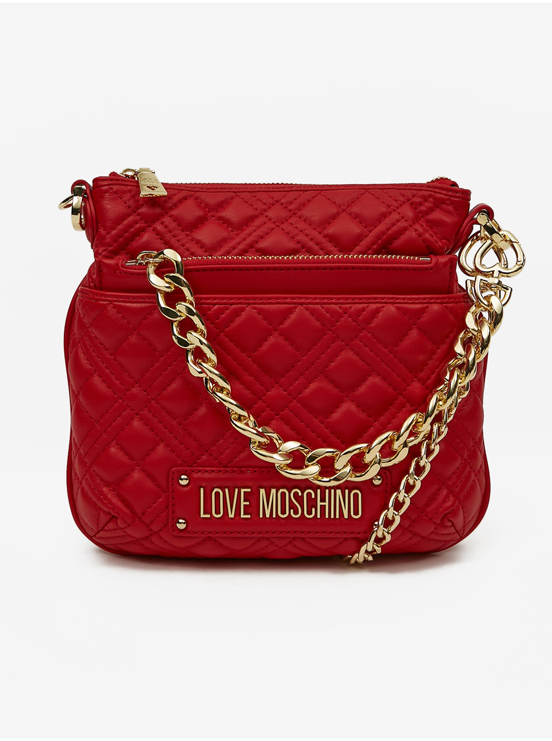 Red Womens Crossbody Handbag Love Moschino - Women