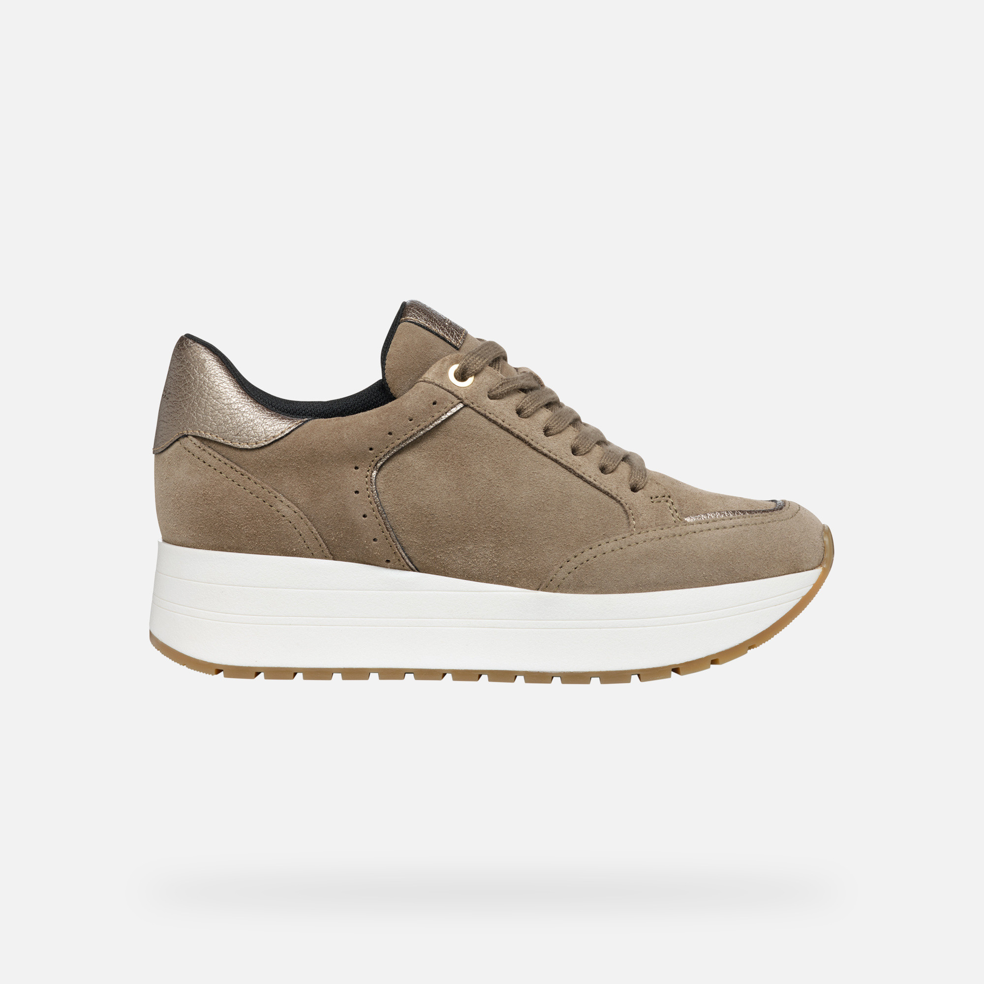 Teniși bej pentru femei Geox New Kency