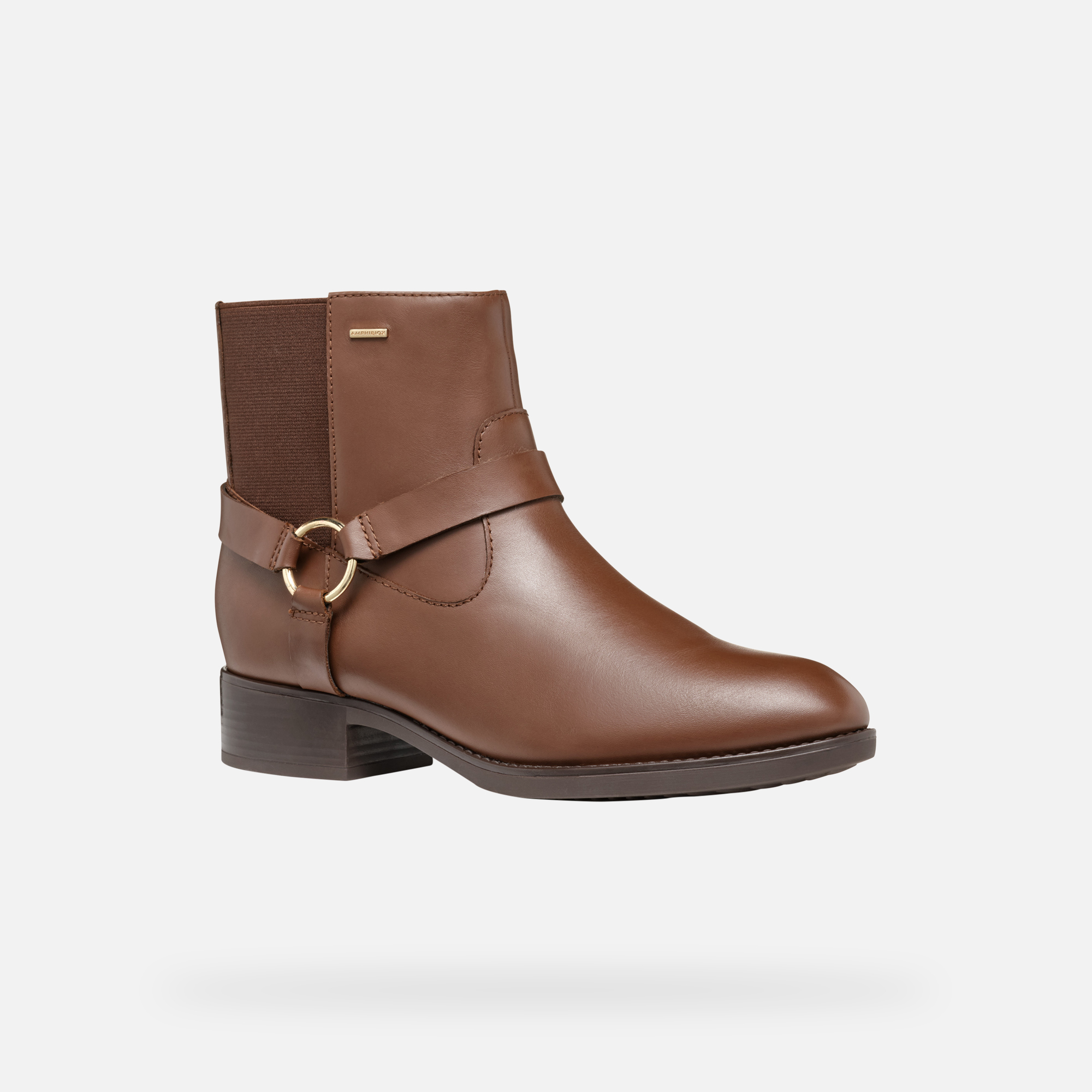Brown women's ankle boots Geox Felicity ABX - Women's