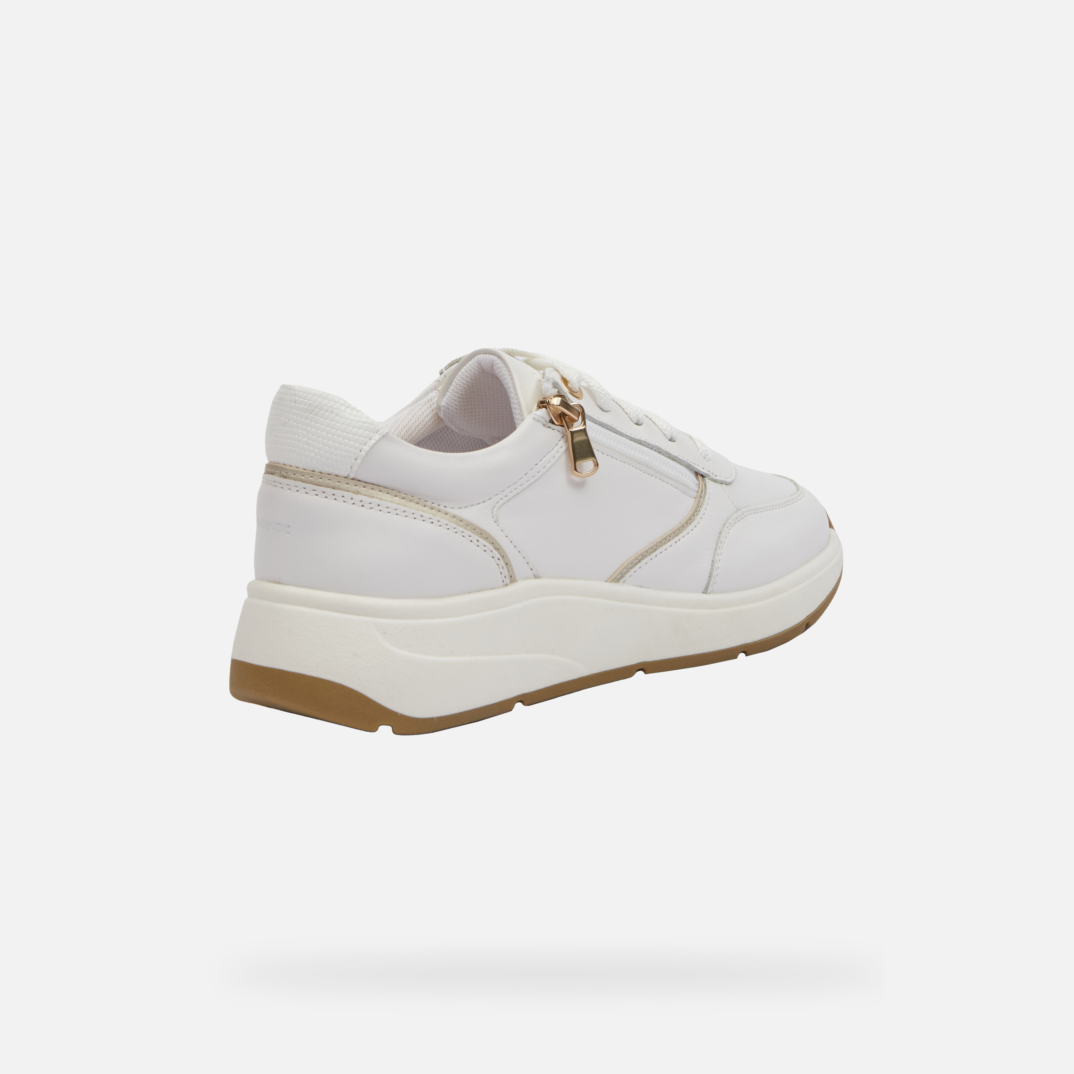 White women's sneakers Geox Cristael - Women's