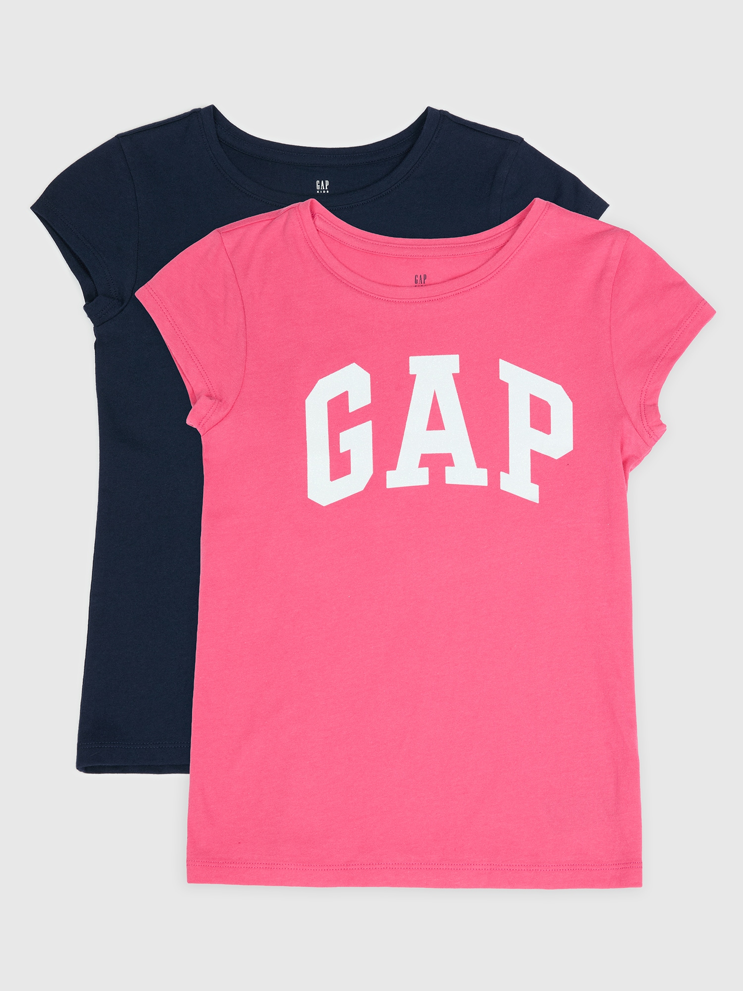 GAP Children's T-shirt with logo, 2 pcs - Girls